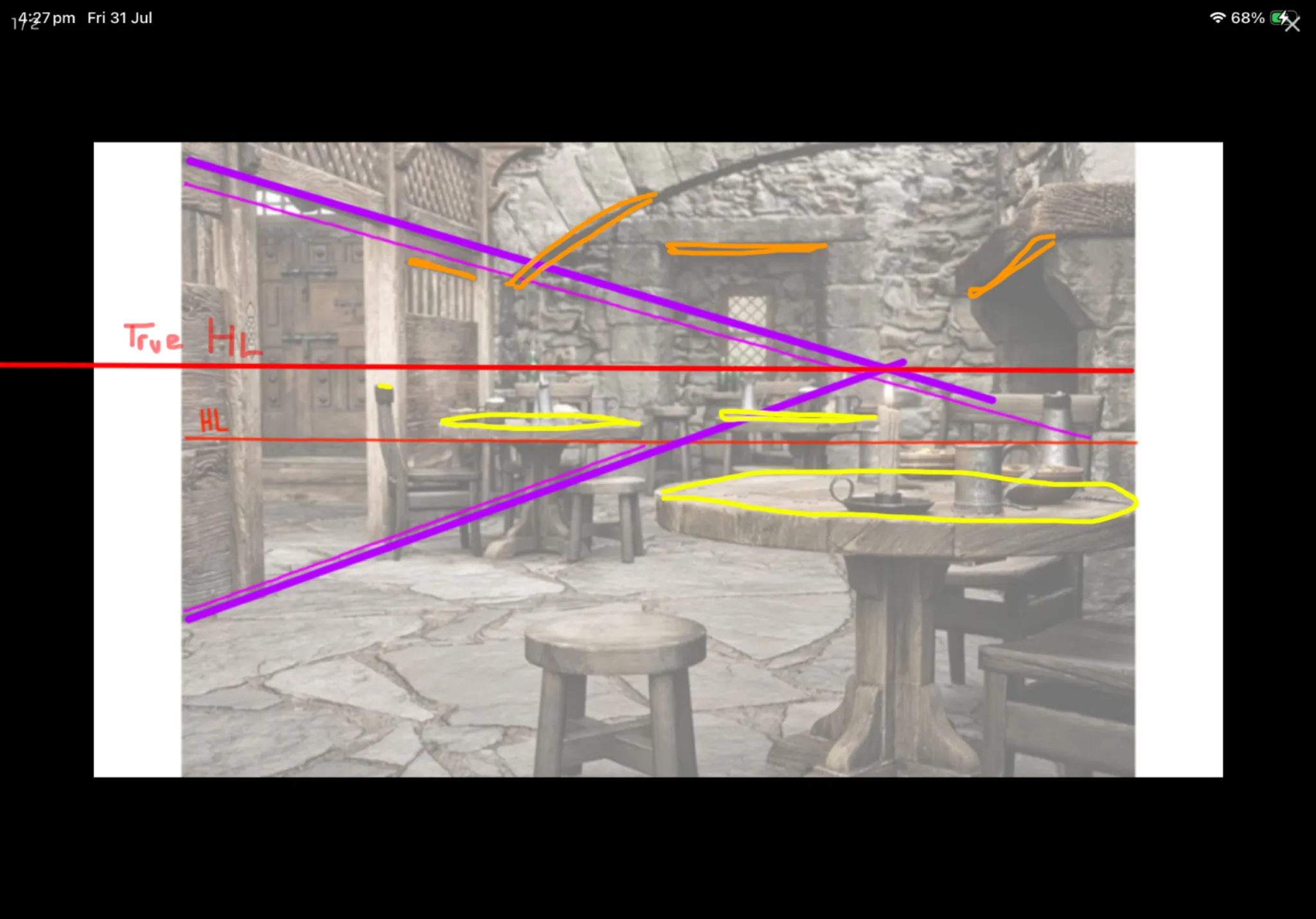 Perspective guidelines exercise 3