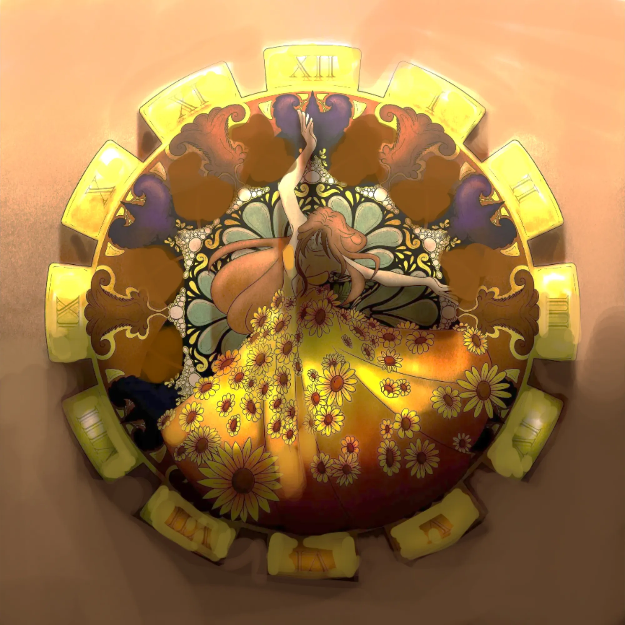 Clocks and Sunflowers
