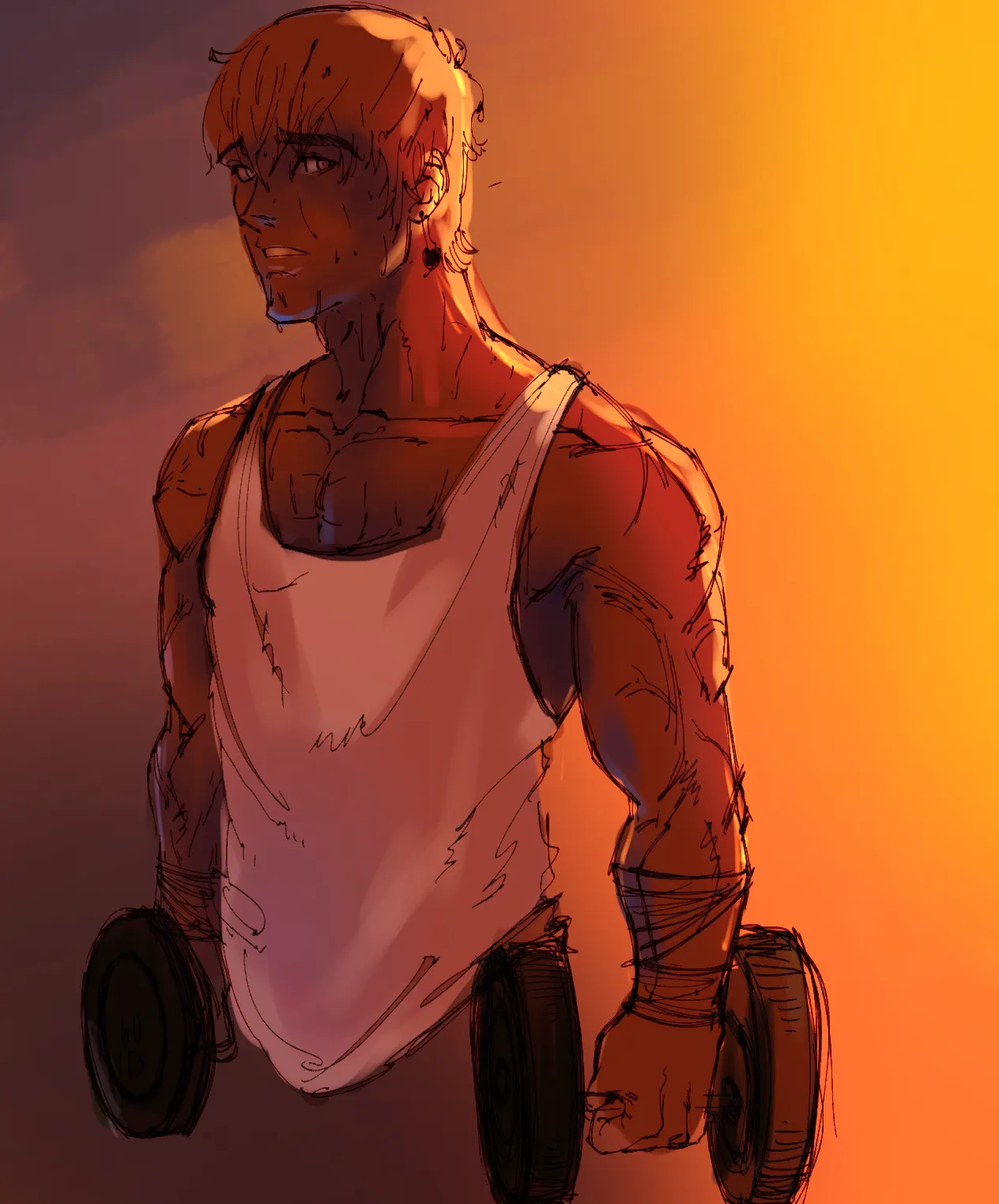 Man working out