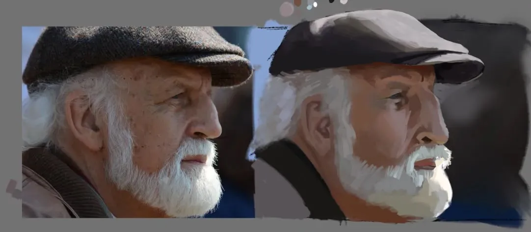 portrait painting practice
