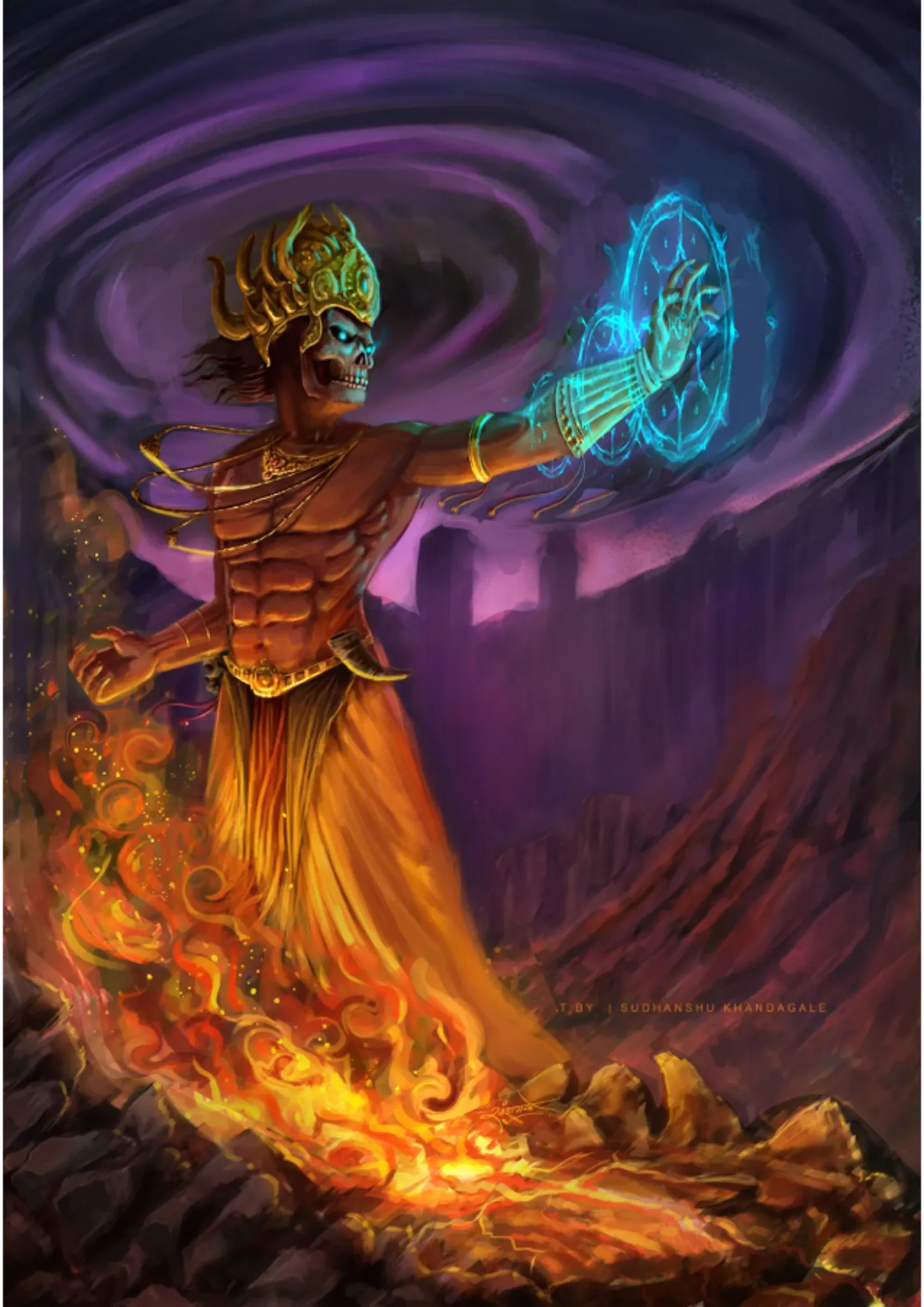 RUDRAKAPALA a dark supernatural deity.