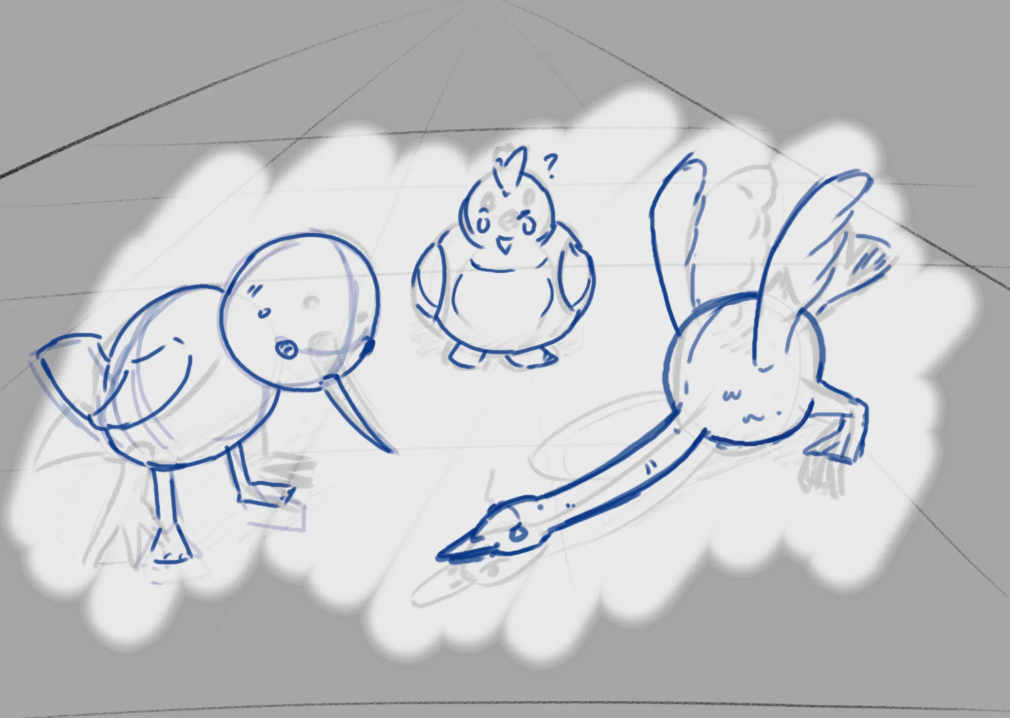 Day 1, imaginary birds