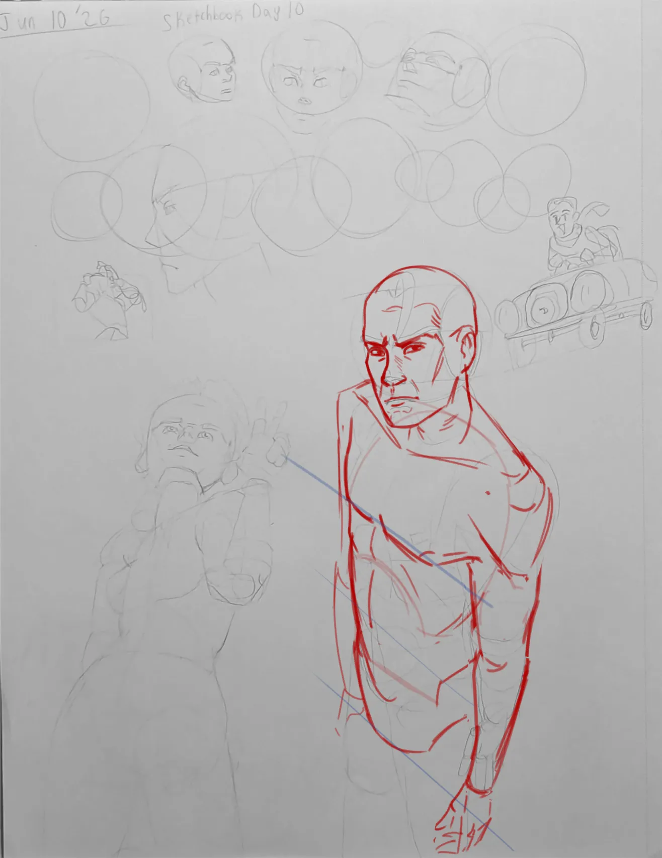 June 30 Sketchbook Pages Challenge Day 10