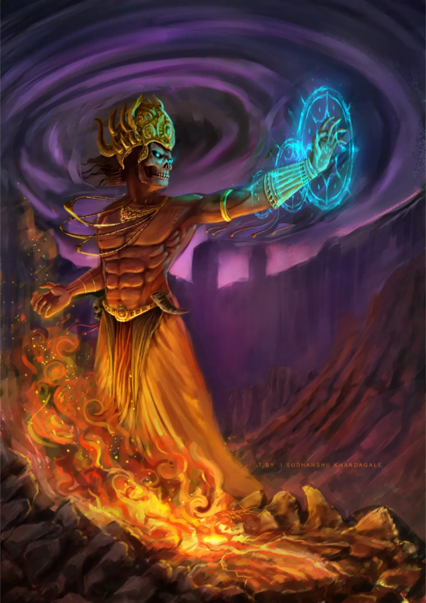 RUDRAKAPALA a dark supernatural deity.