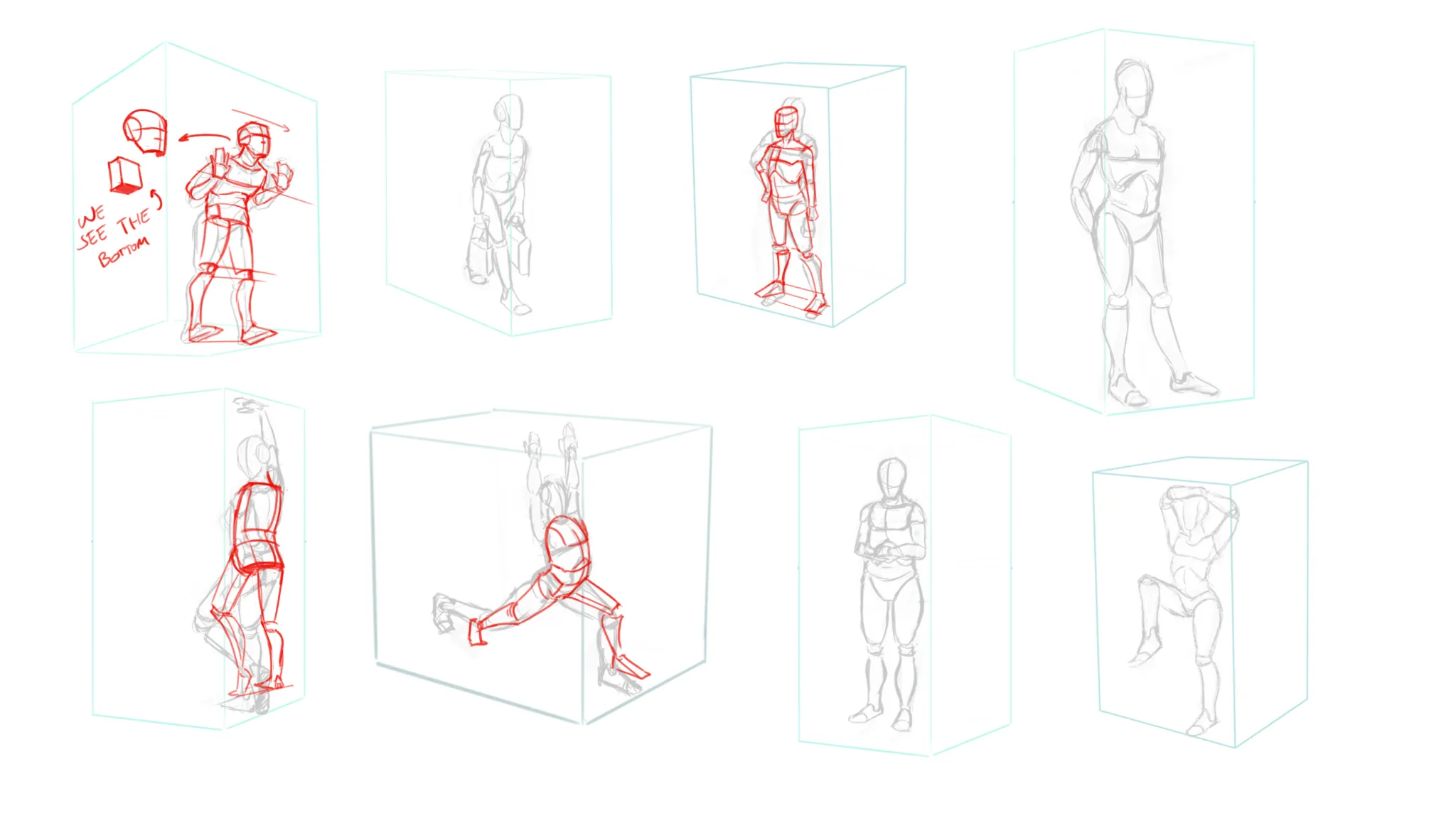 Studie von weibl. Figuren