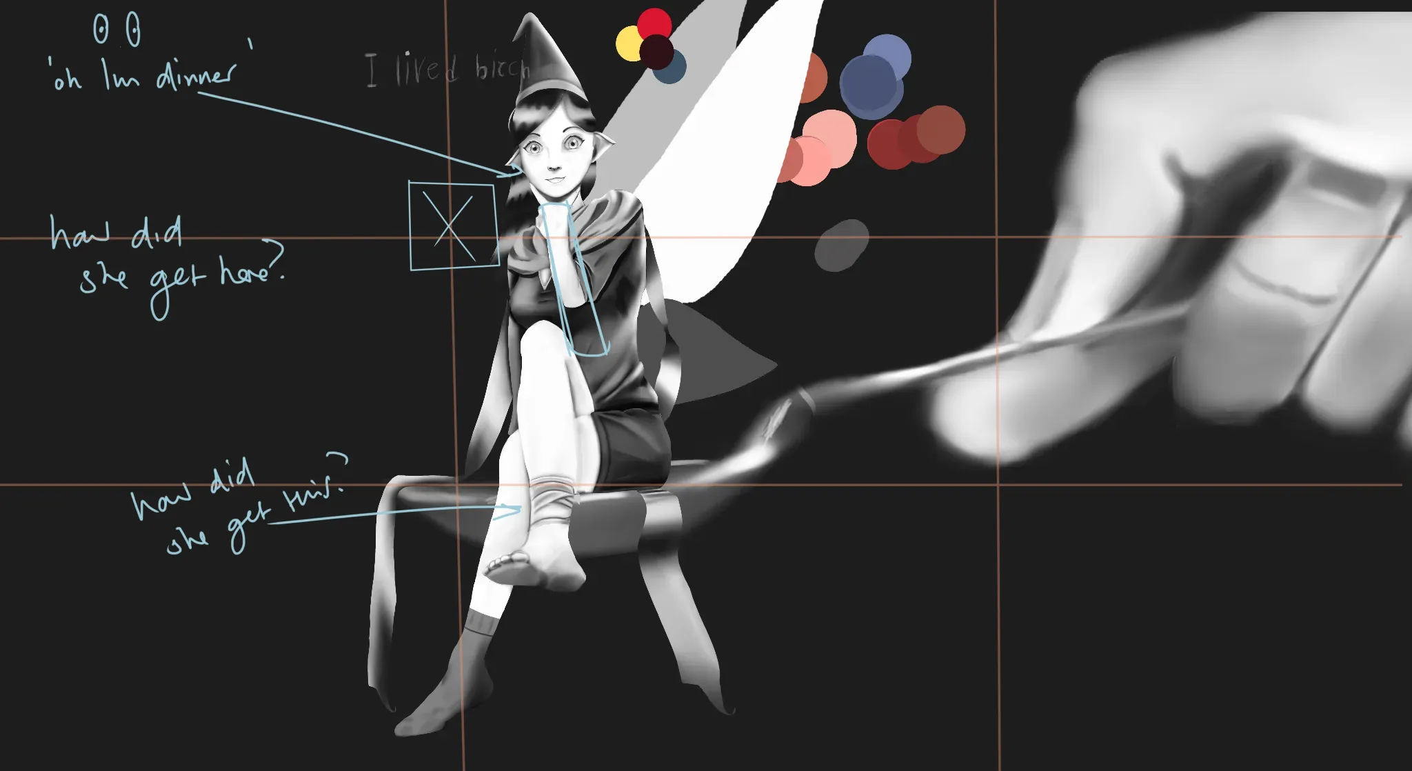 fairy sitting on a spoon