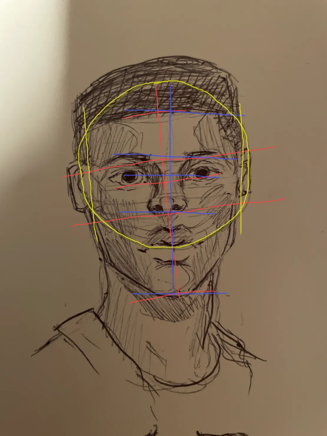 Portrait in pen
