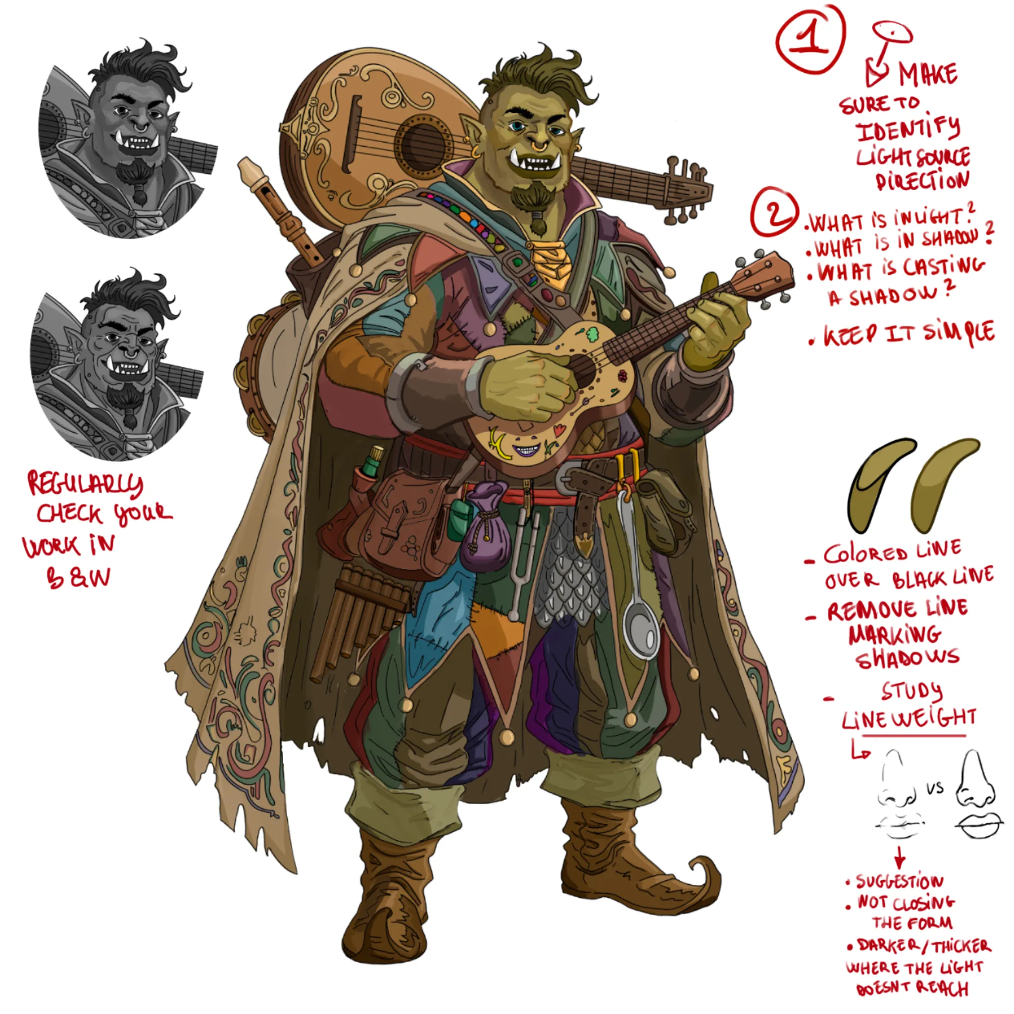 Slash, the orc bard