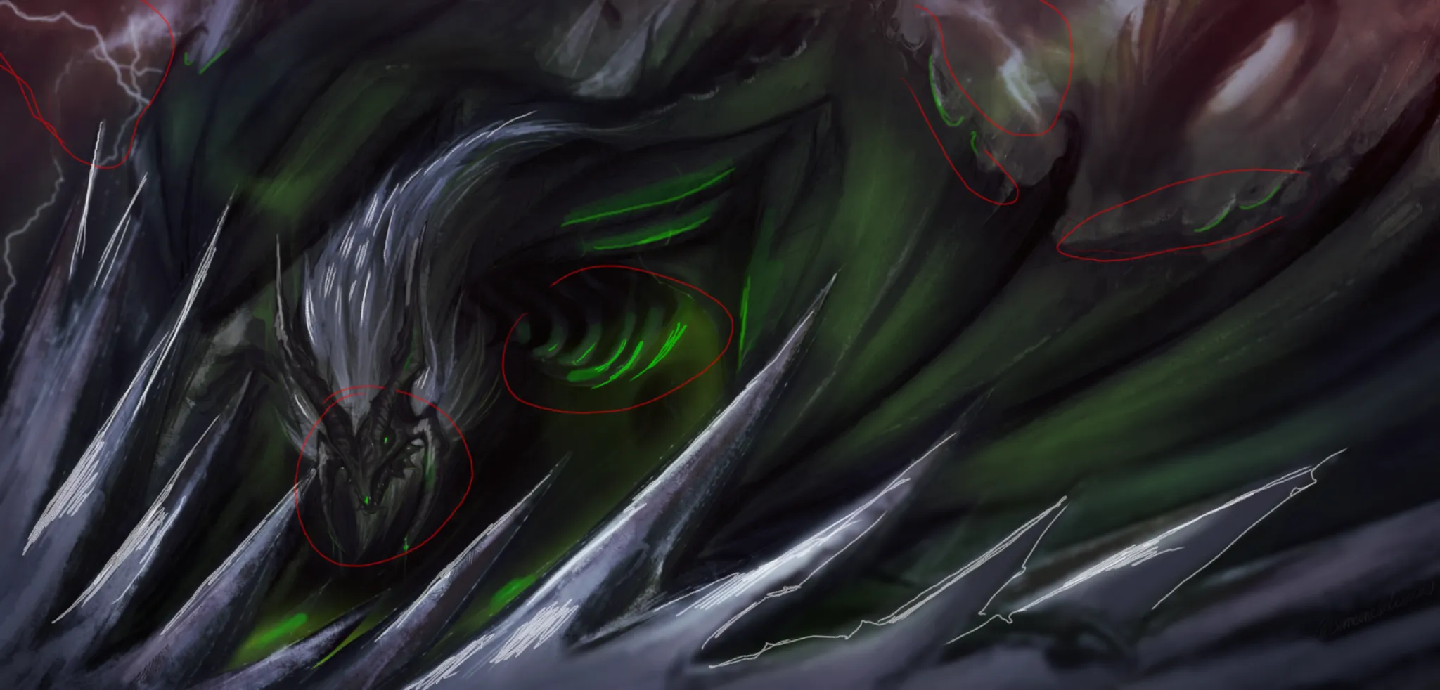 The Terrible Dracolich Illustration