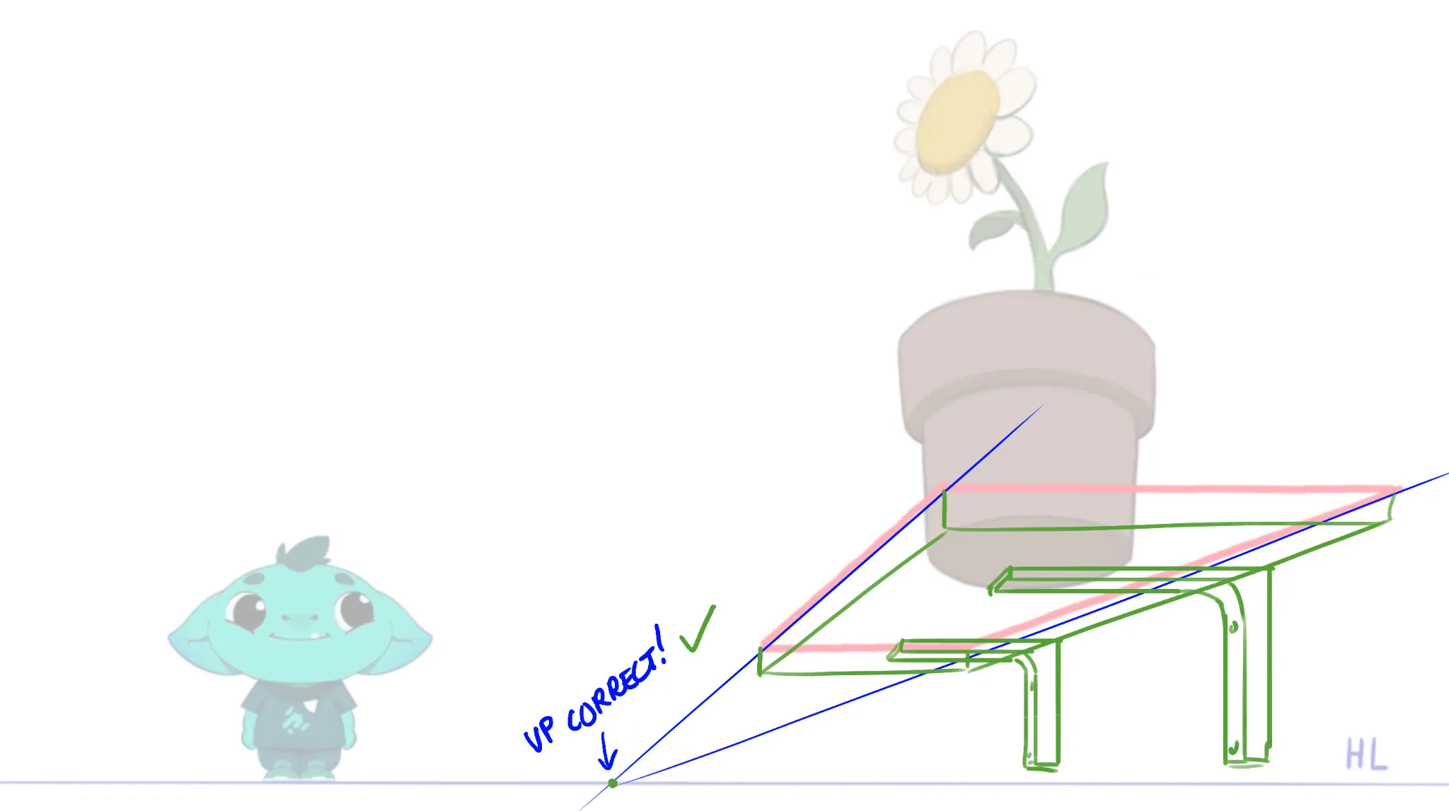 Planes in one point perspective — puzzle Three