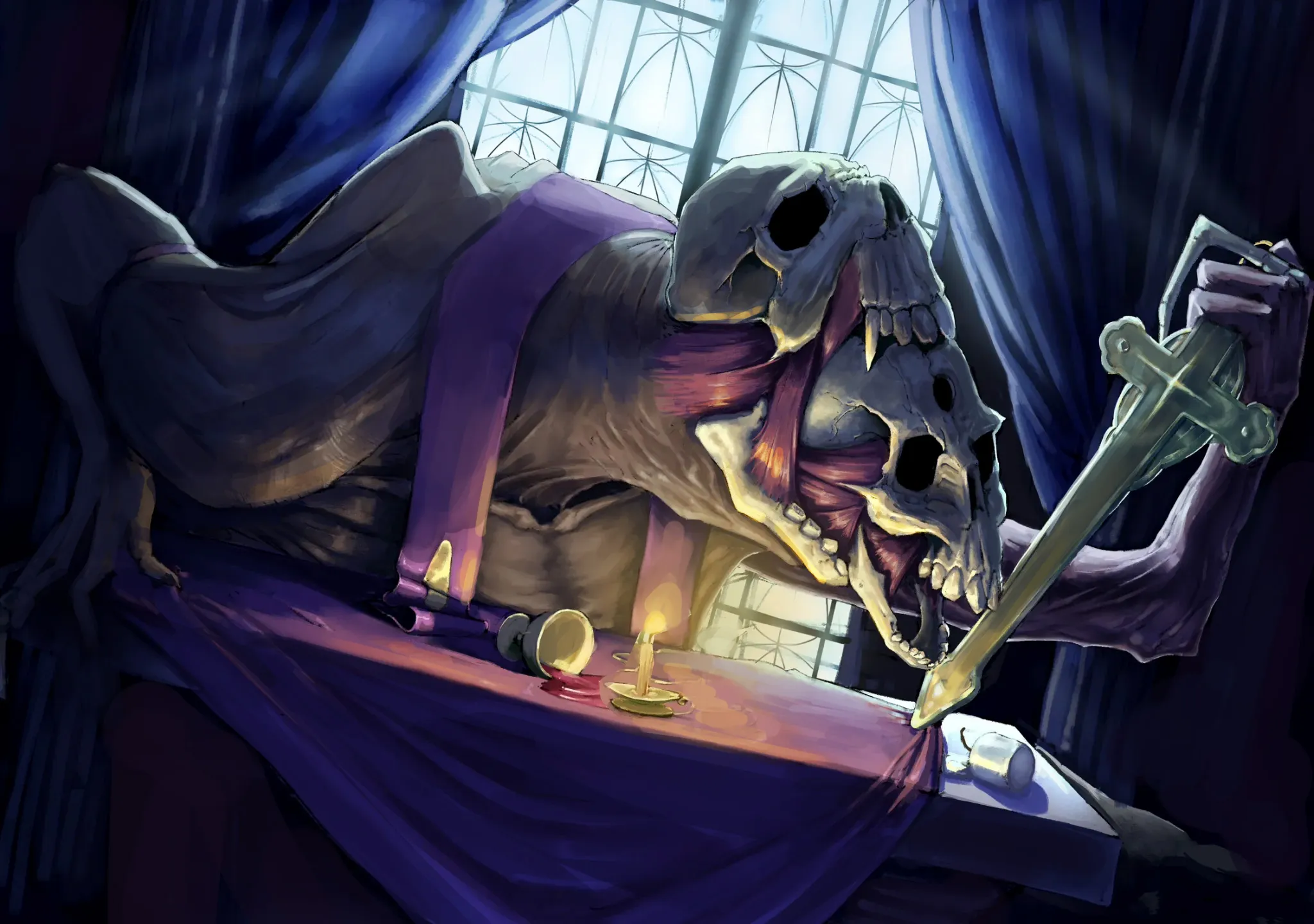 A Cleric monster emerging from another