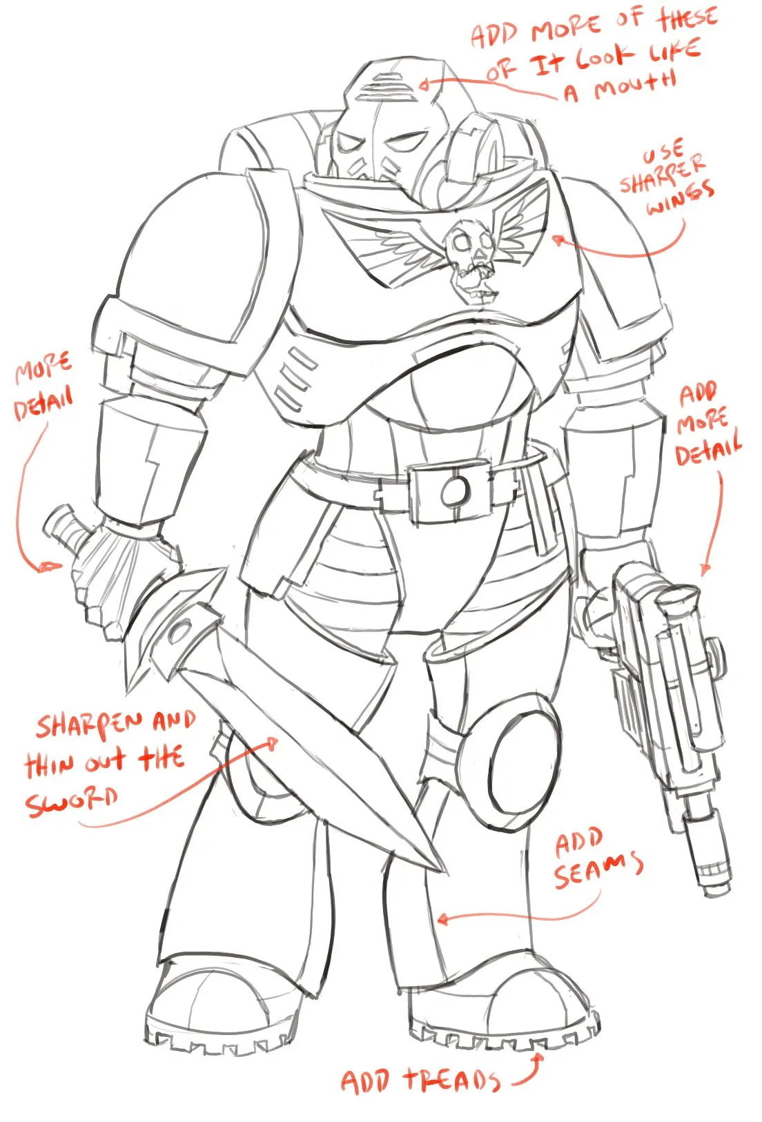 A Warhammer Space Marine