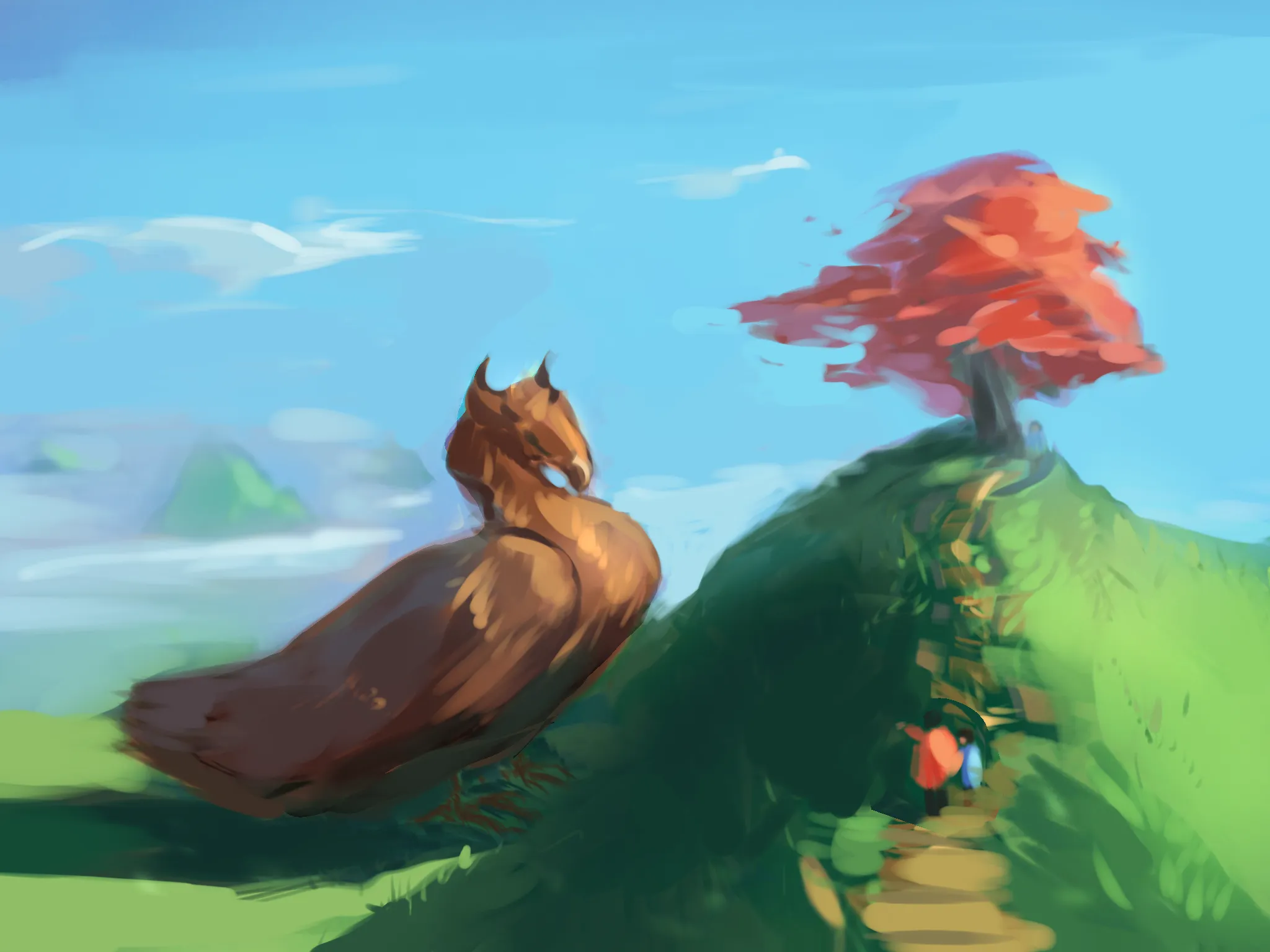 Big bird in high lands