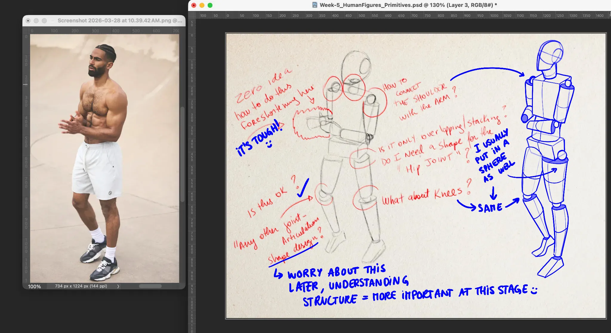 Mannequization Help - How can I design the "joint /articulation" ?