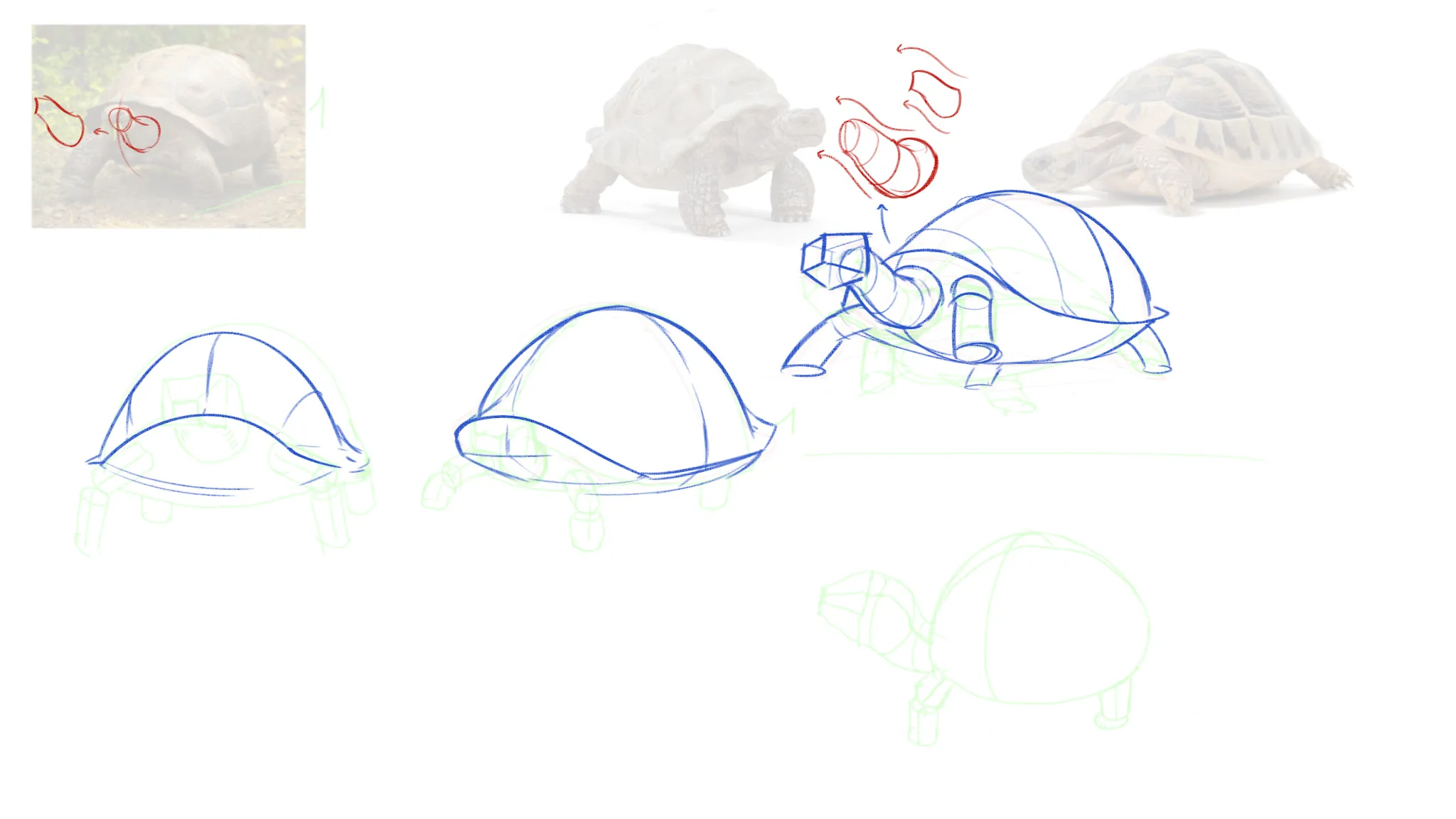 Deconstruction and construction with simples forms