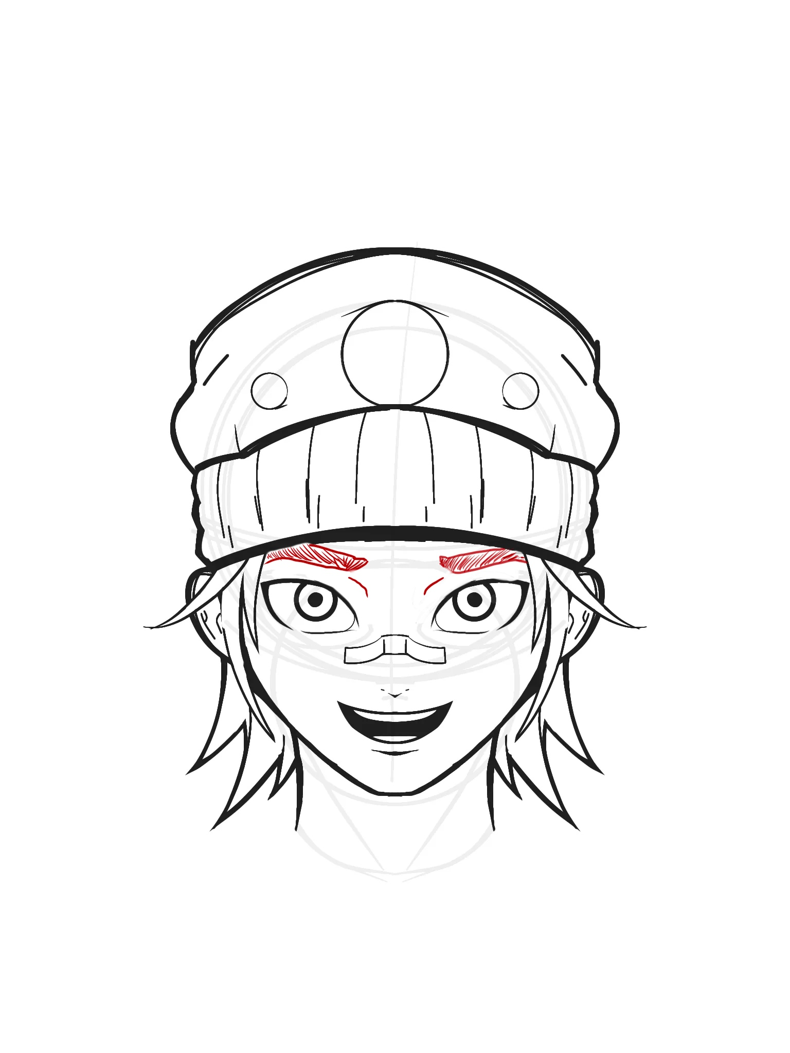I want this sketch to look cheerful, but why does it look angry?