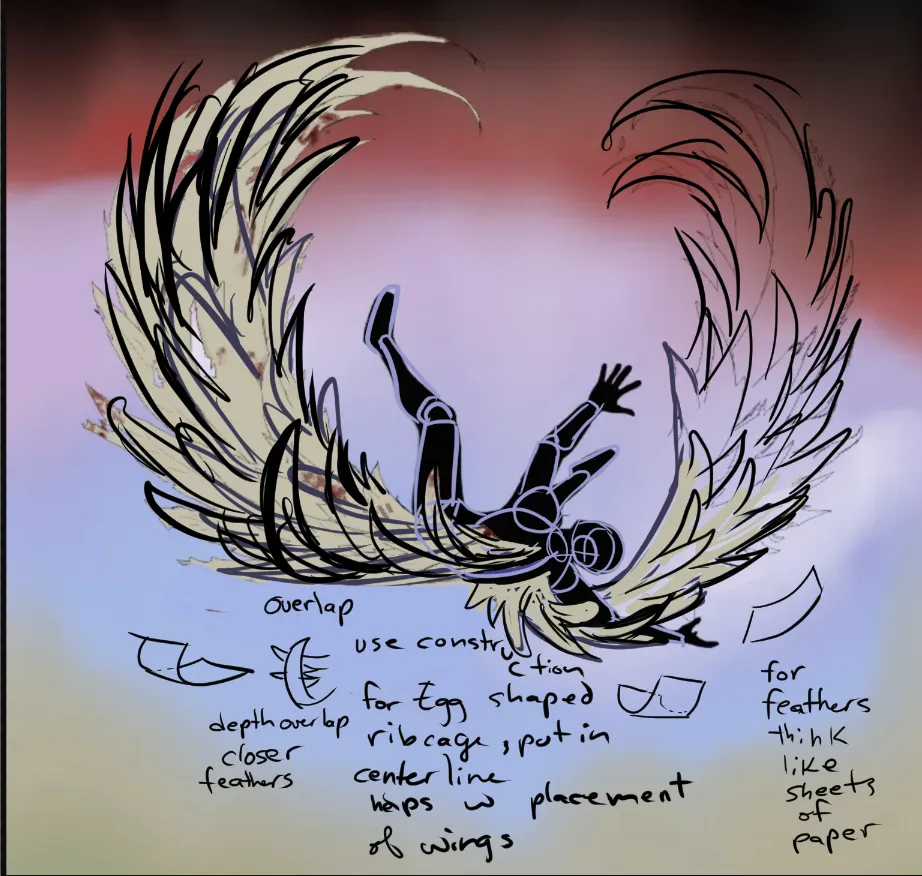 Help I'm fallin (except I have wings)