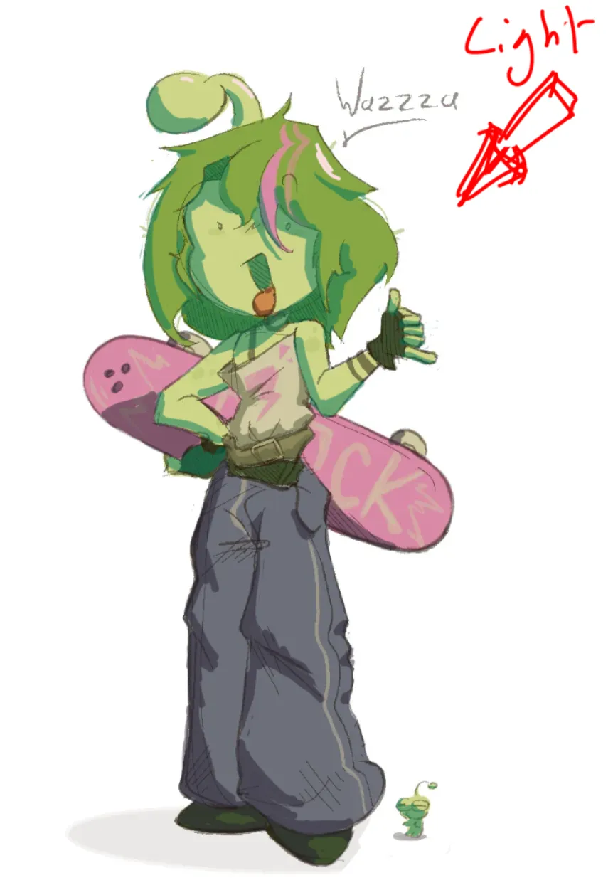 A silly alien sketch