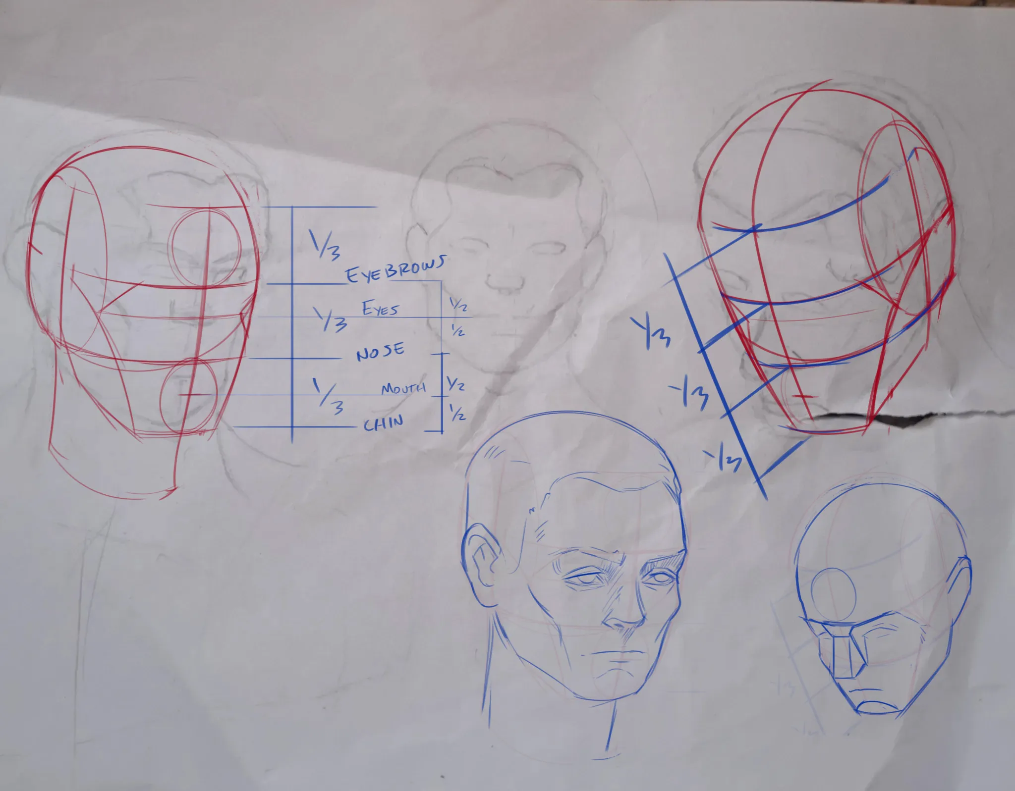 How to improve my head drawings