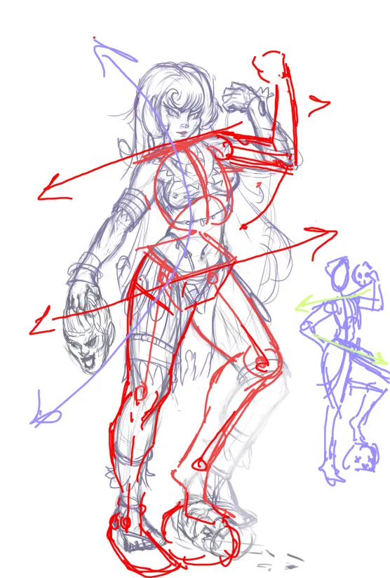 warrior woman who's upset