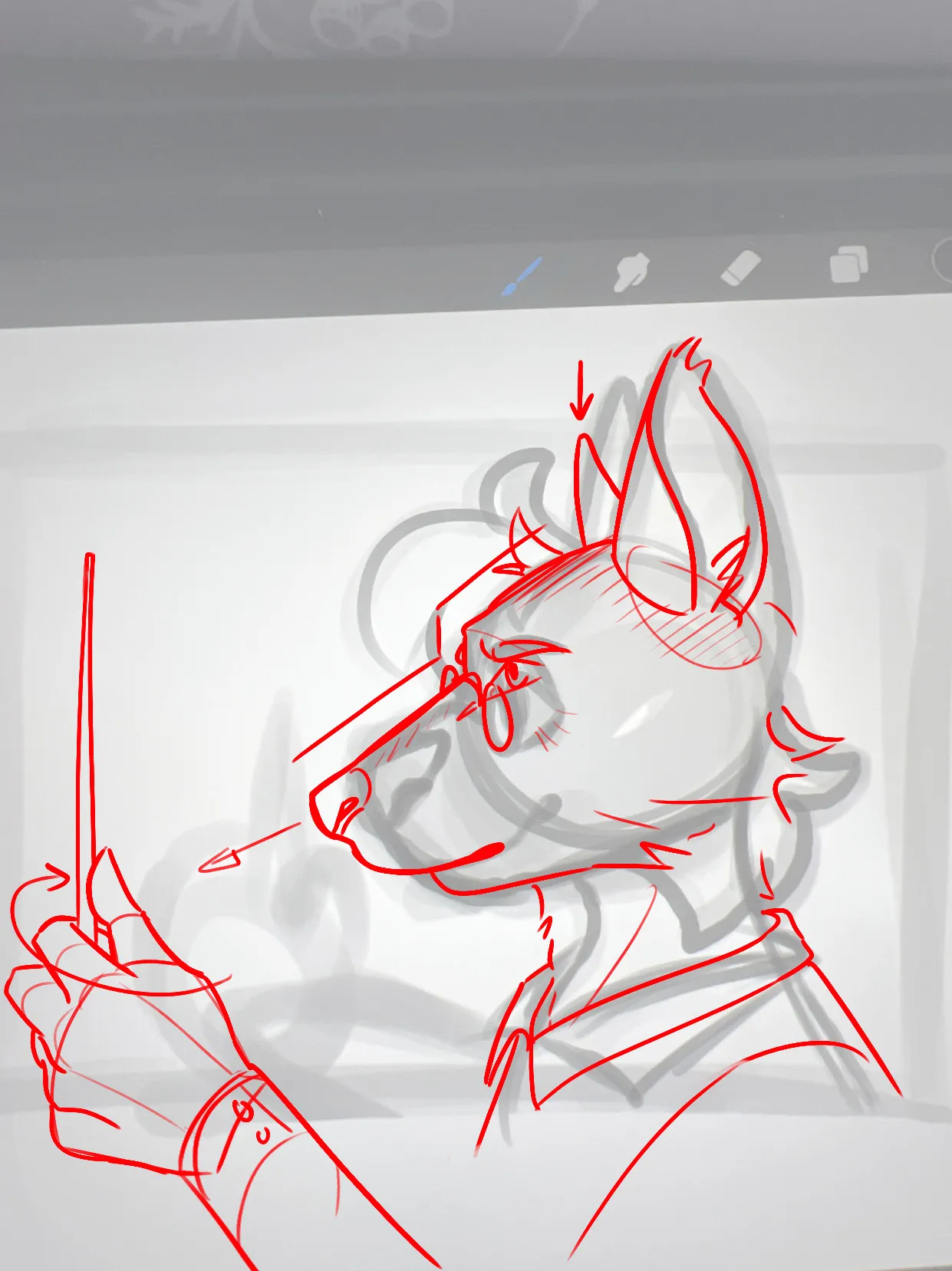Working on a sketch, but it just doesn’t feel right