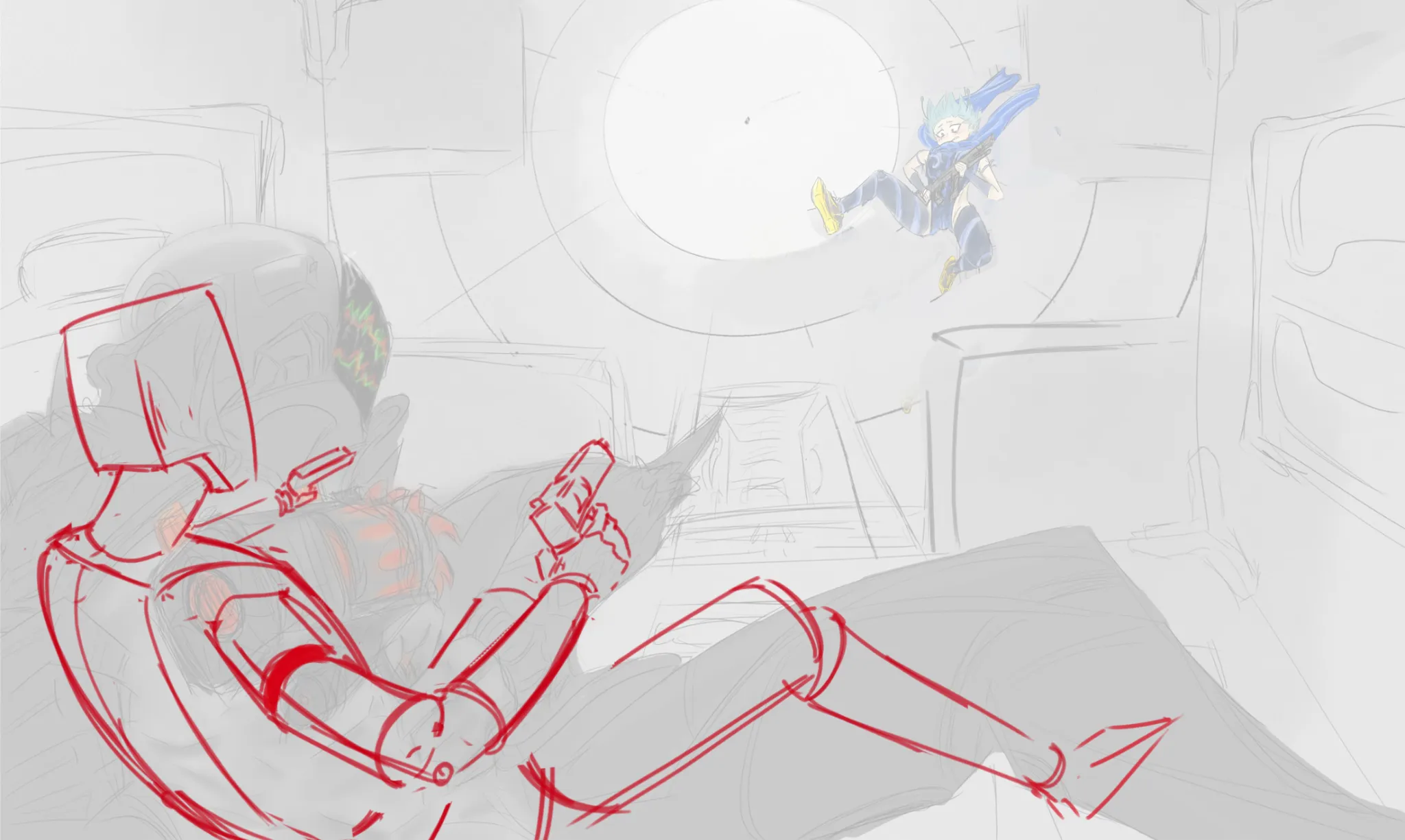 Should I scrap and redraw the piece or should I keep trying?