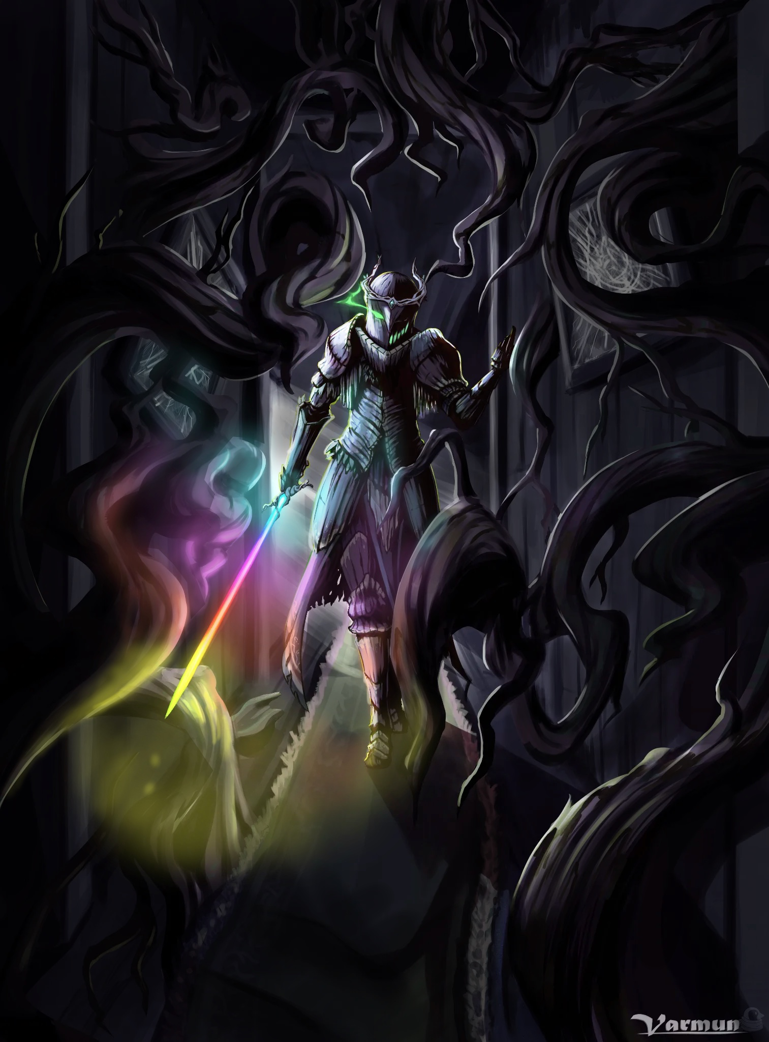 Halloween Painting - Hallway Stalker