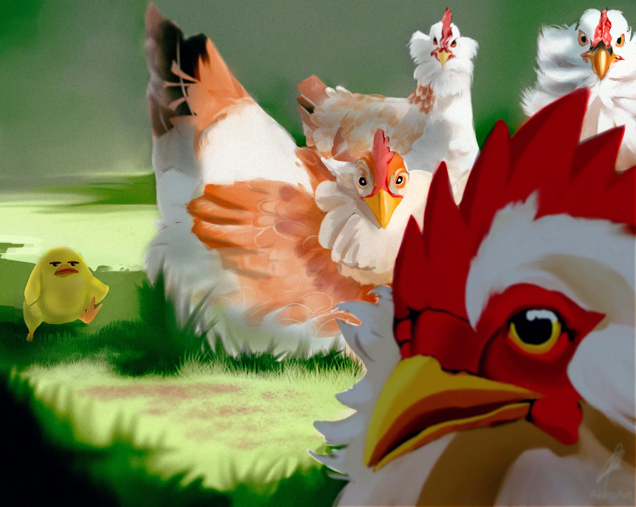the prairie chickens