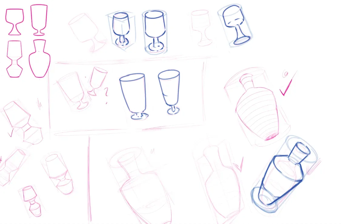 Cylinder profile manip. in perspective