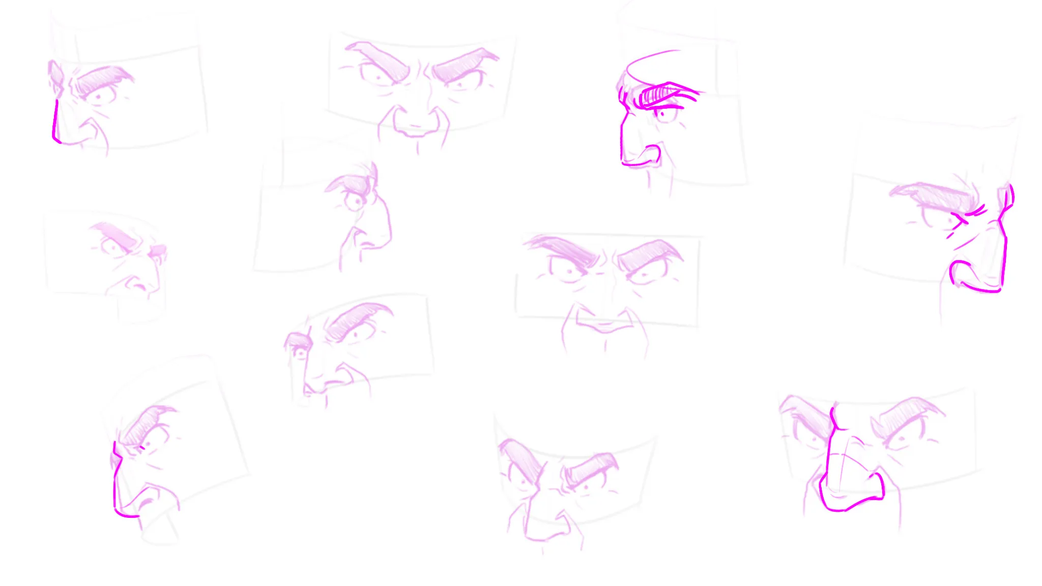 Angry Eyes + Nose