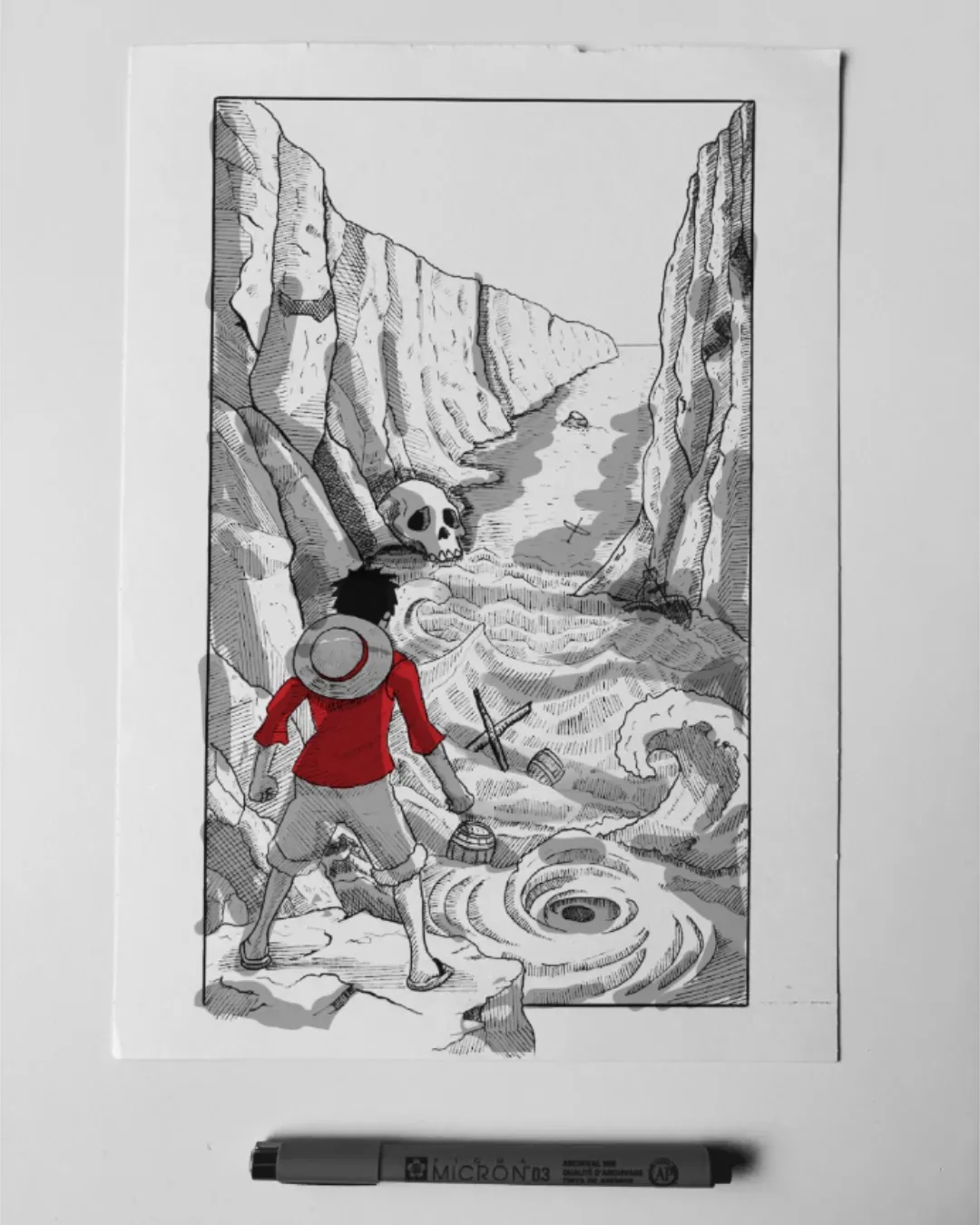 Luffy - One Piece art challenge