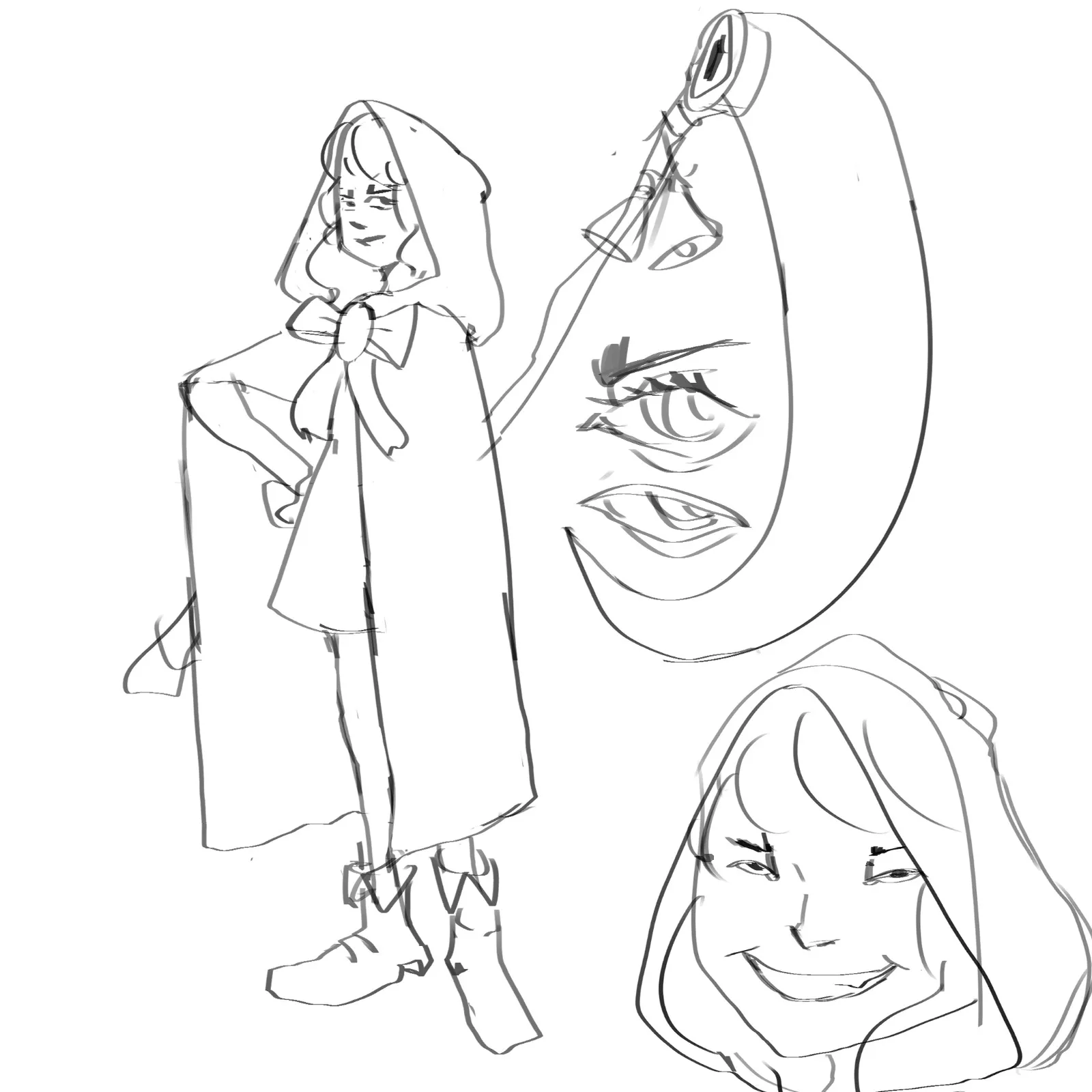 Red riding hood character (warlock dnd)