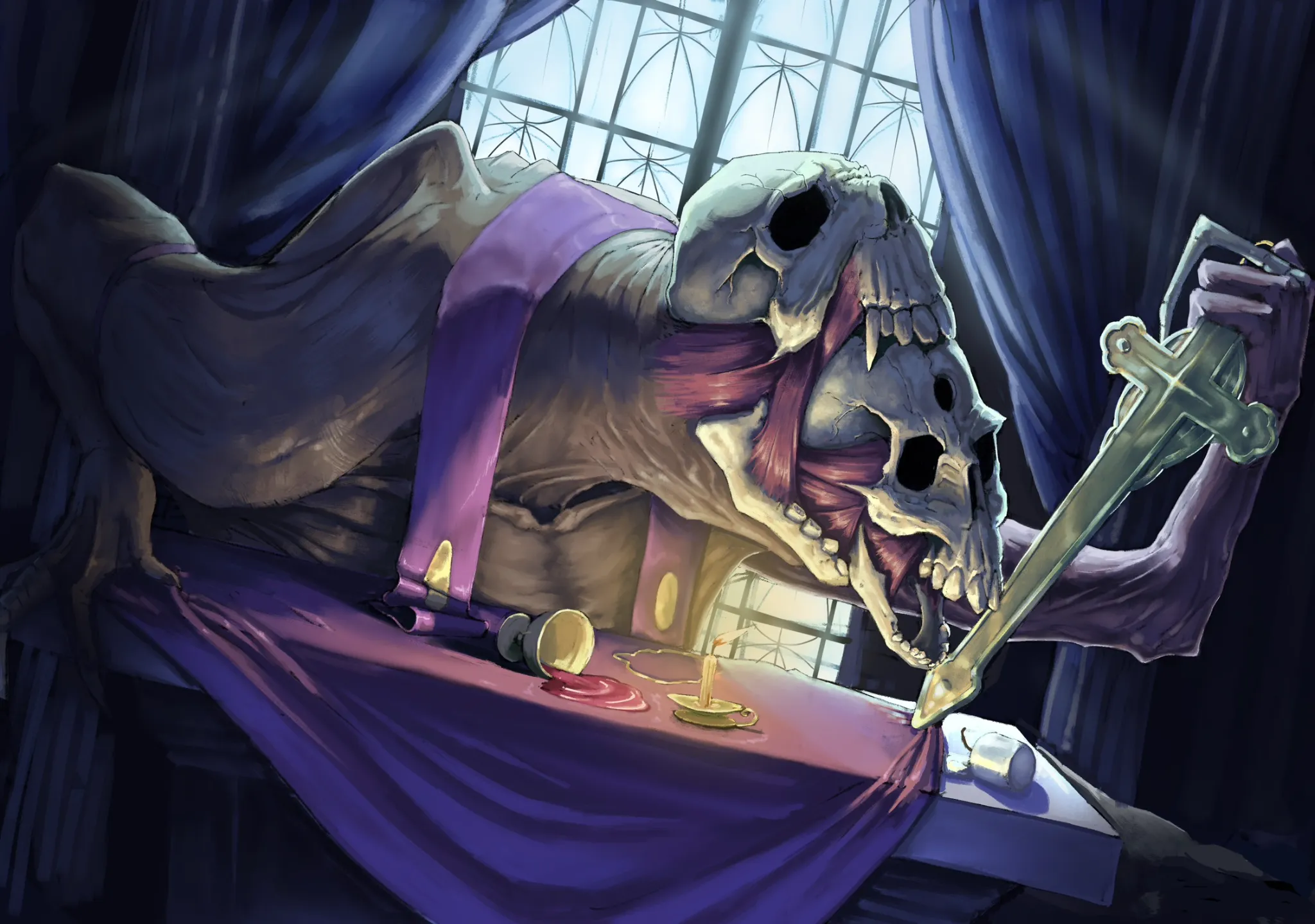 A Cleric monster emerging from another