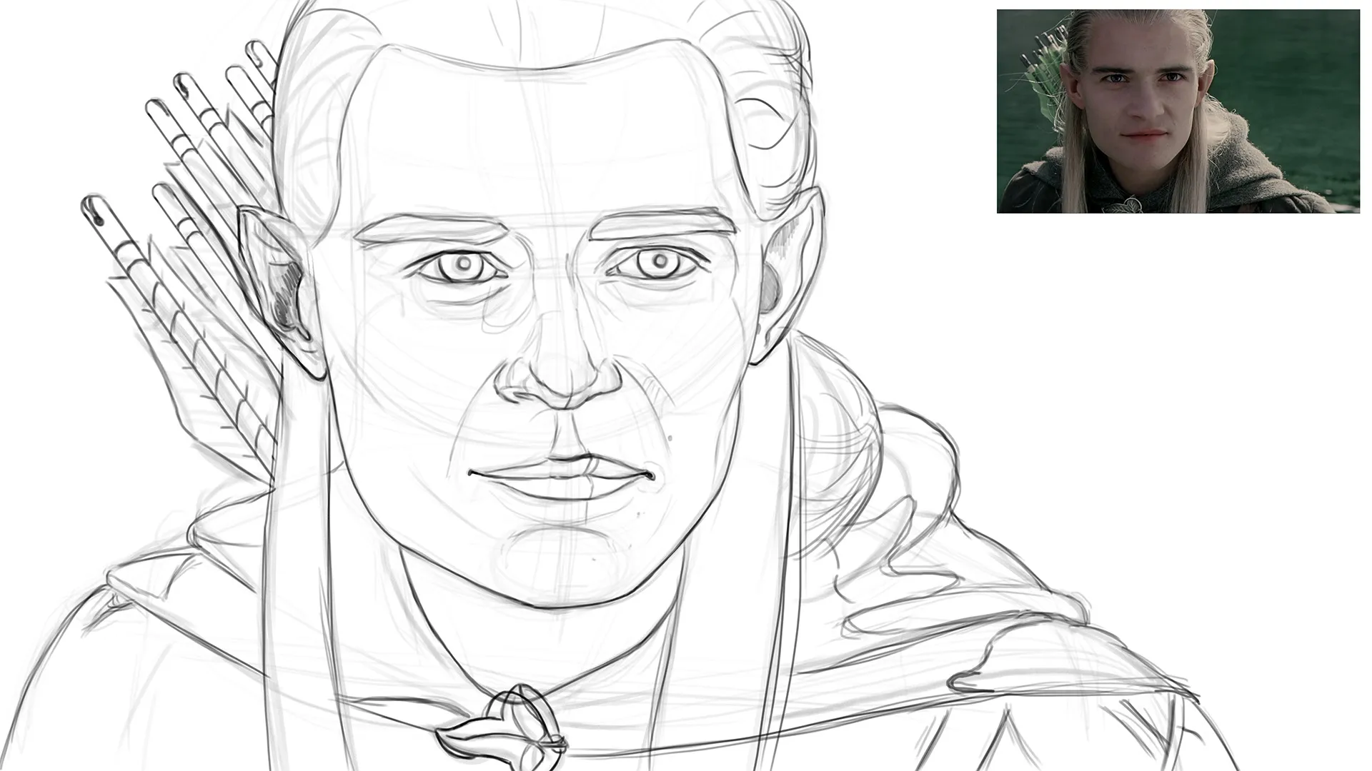 Before and After Art Challenge - Legolas