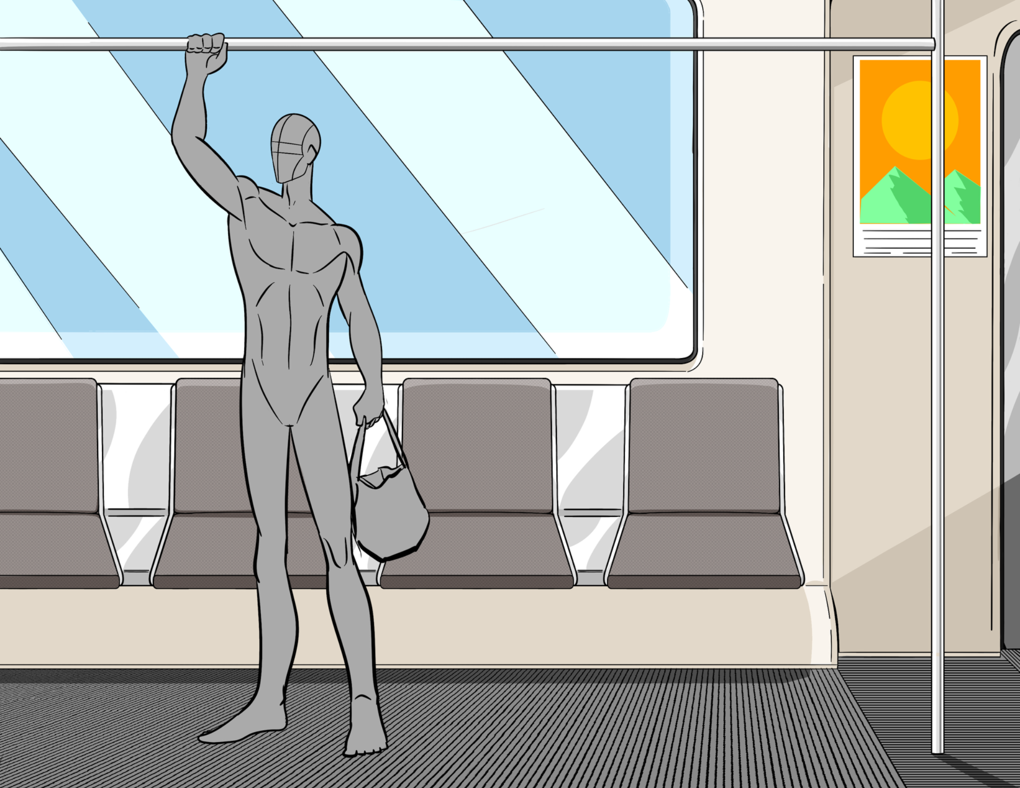 Dude on the metro