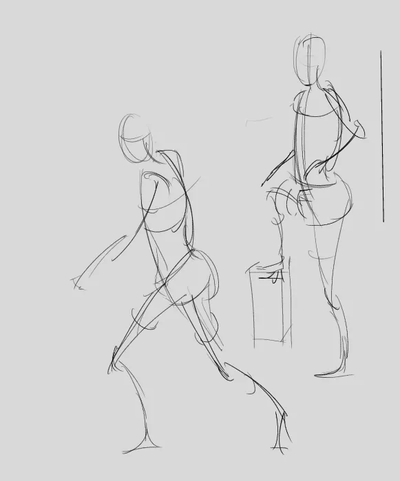 Gesture drawings