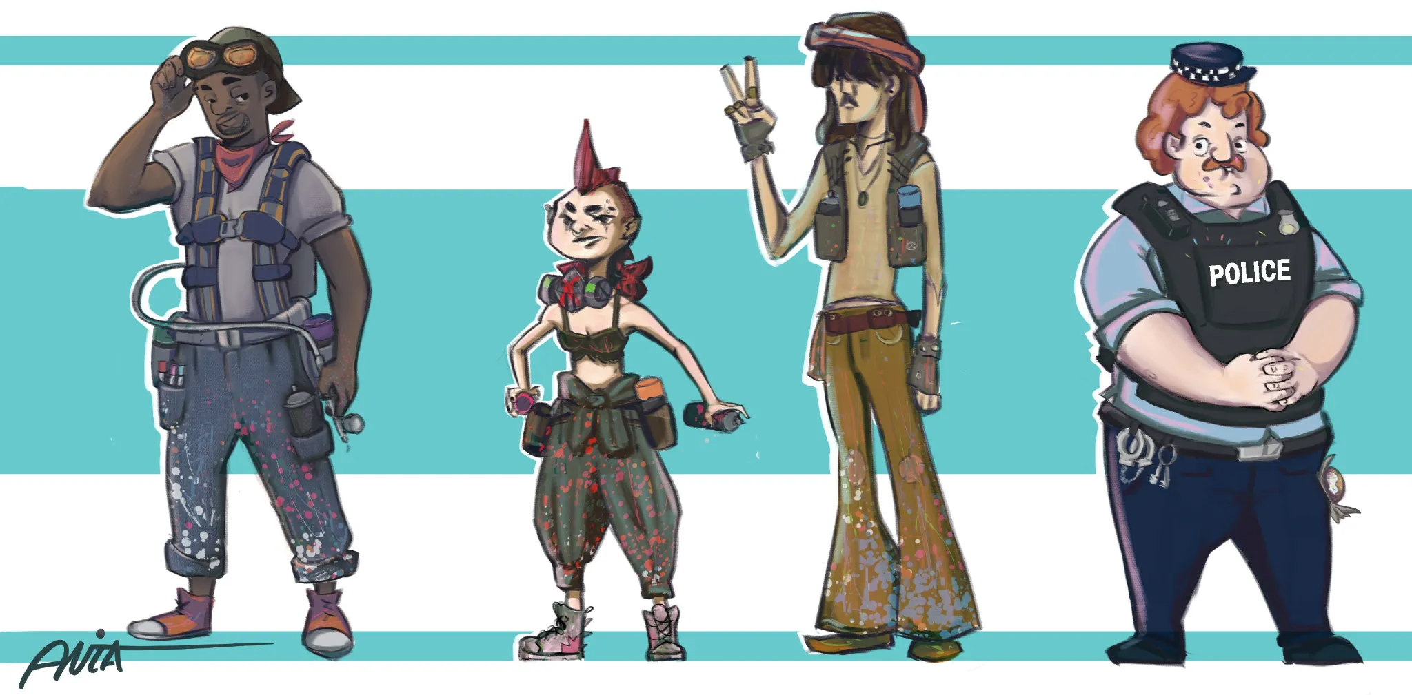 Graffitist Character Line Up