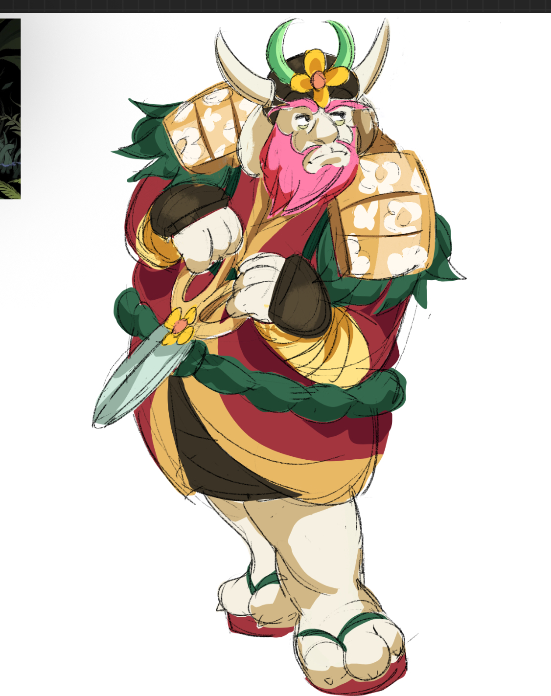 Flower king concept