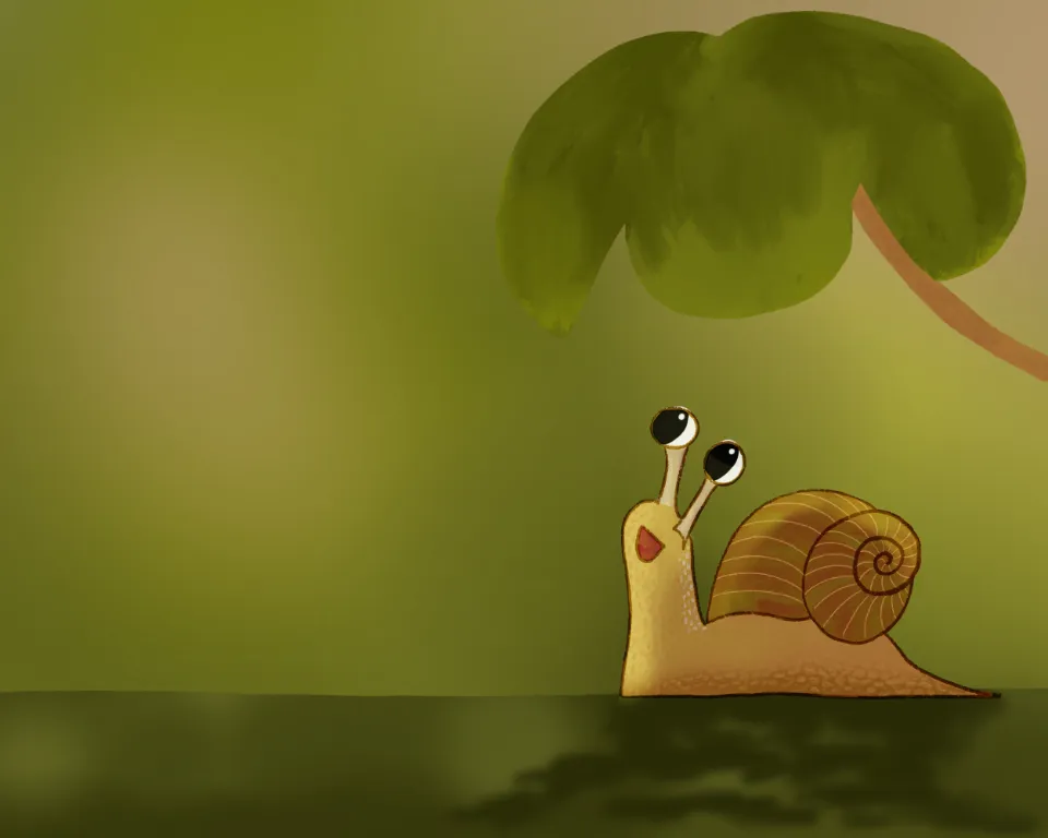 I got so far with this and then got stuck on how to complete it. I really struggle with using light and shade to add definition to the elements in my pieces to take them to the next level. I feel the shadow under the snail isn't working. I tried to make it dappled but it just looks messy and got stuck on the leaf.
Any help appreciated.