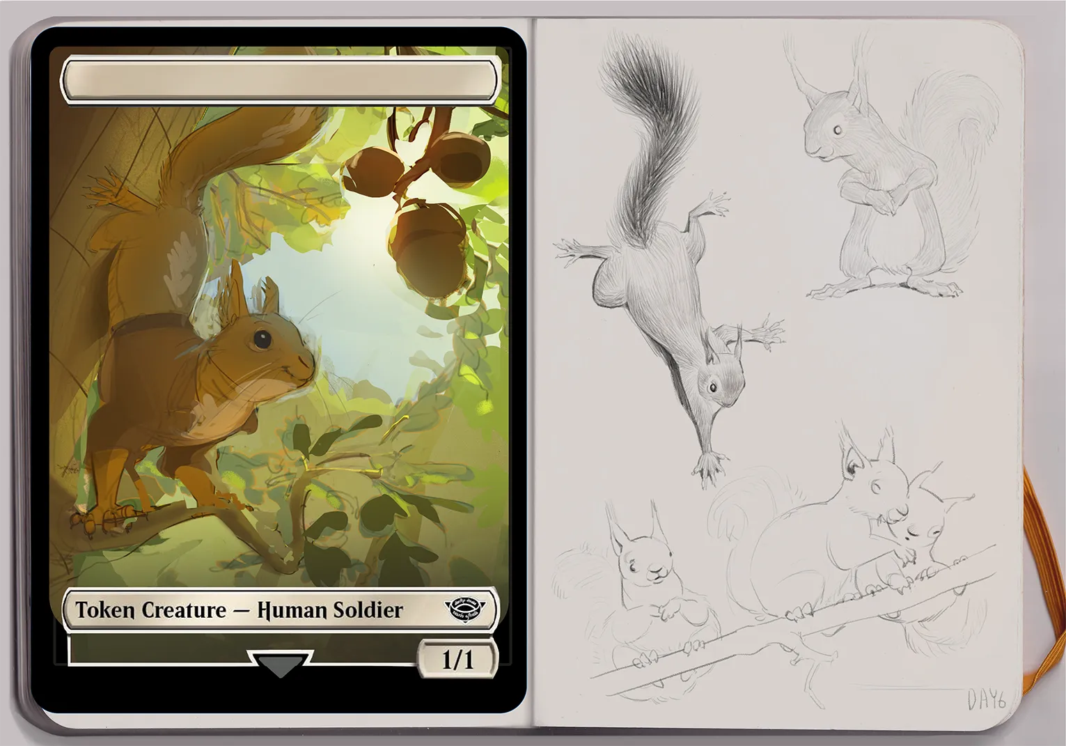 Day 7 Squirrel Sketchbook