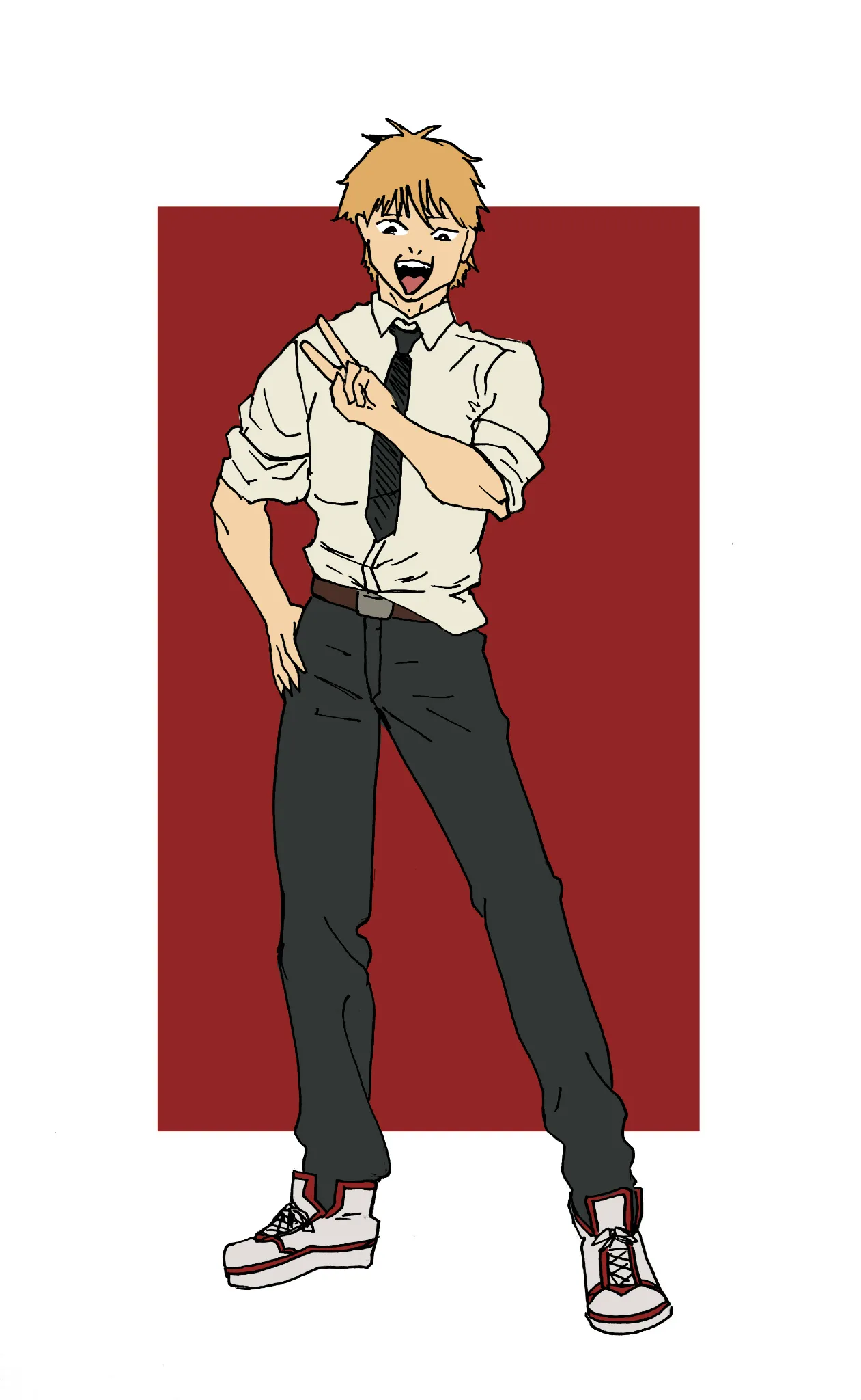 tried a quick anime boy hand drawing and yeah...