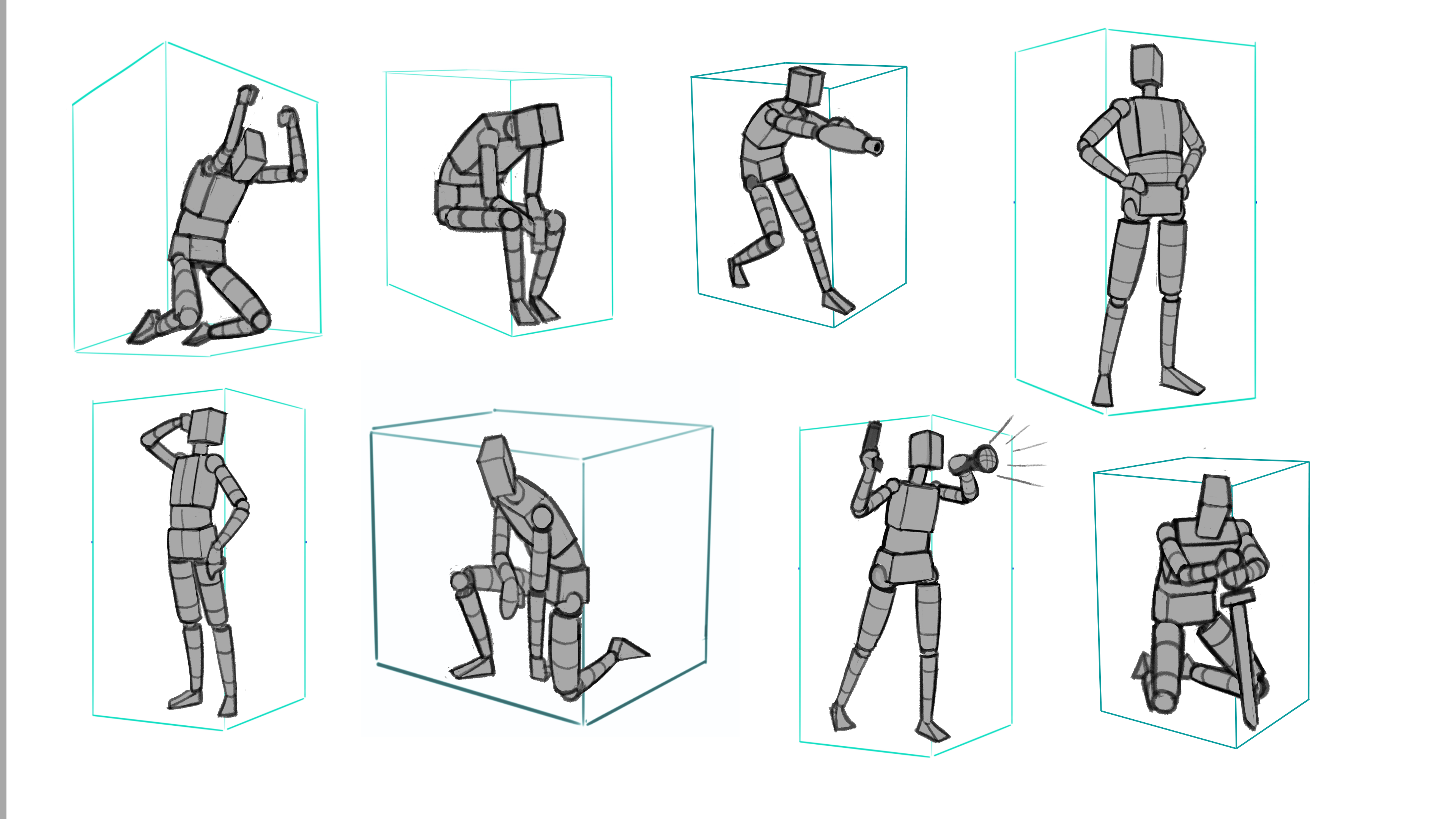I feel terrible about drawing the human form from imagination. These crunch nodes take me forever to complete and I'm still not convinced about the quality. Can you spot any obvious errors or recurring mistakes?