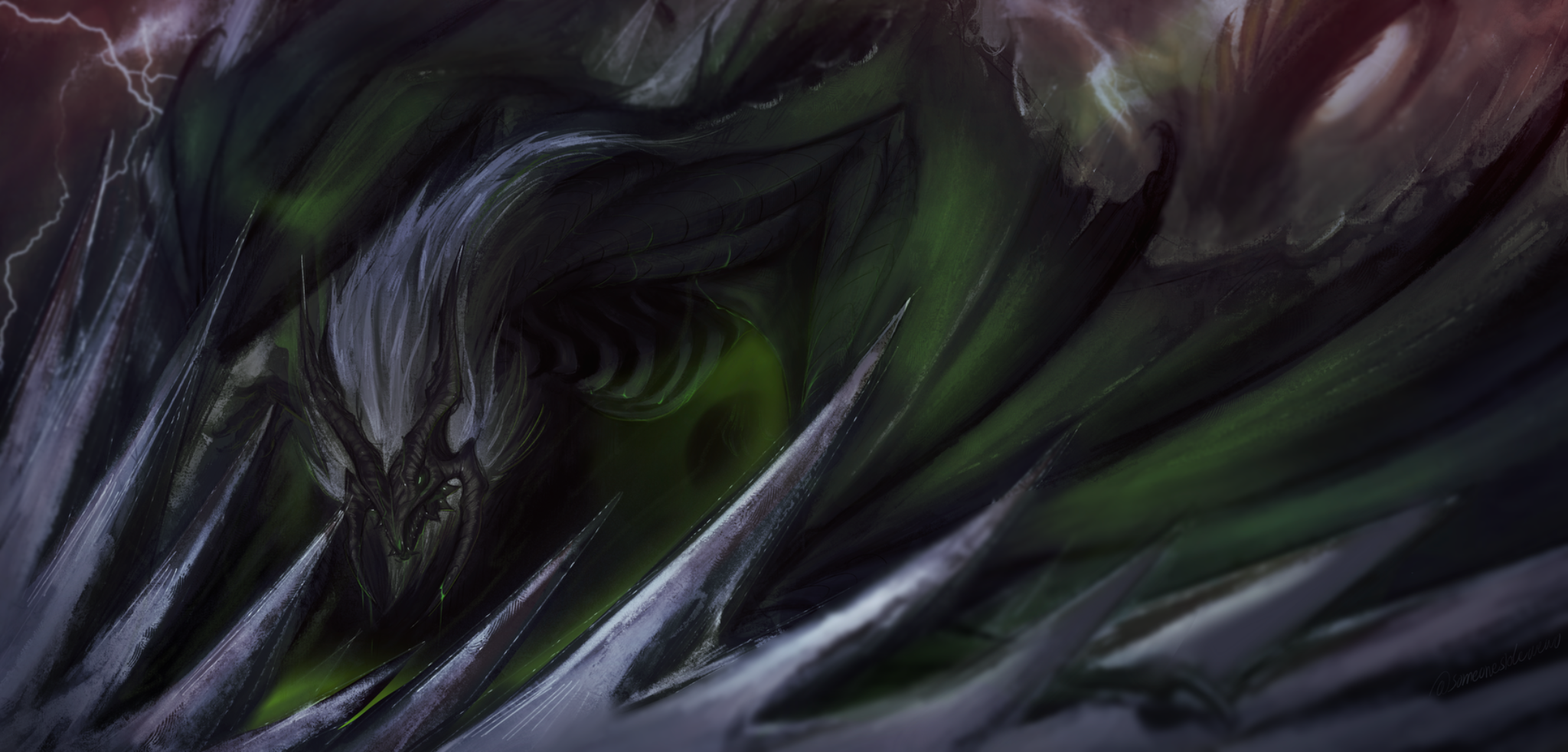 The Terrible Dracolich Illustration