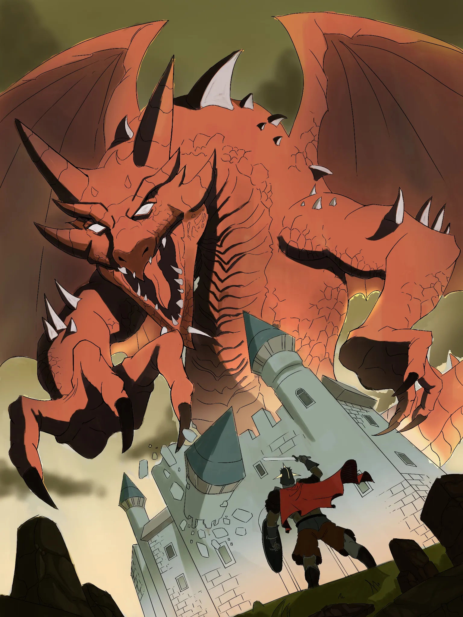 dragon vs knight