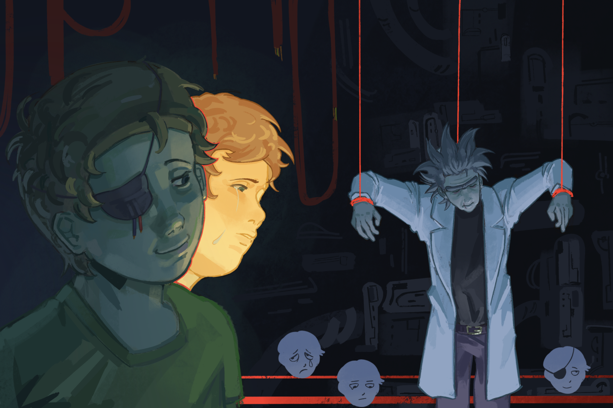 Evil rick and evil morty