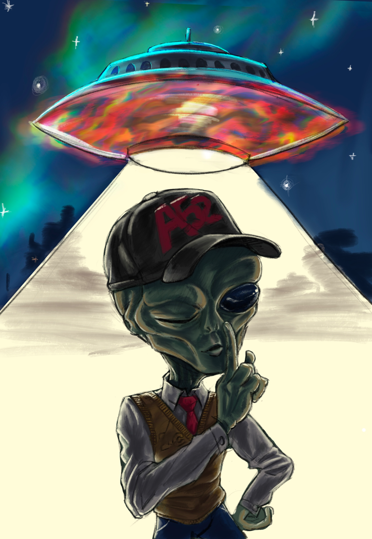 Secret College at Area 52 (fanart)