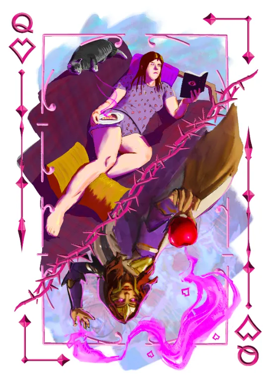 Cosy queen of hearts